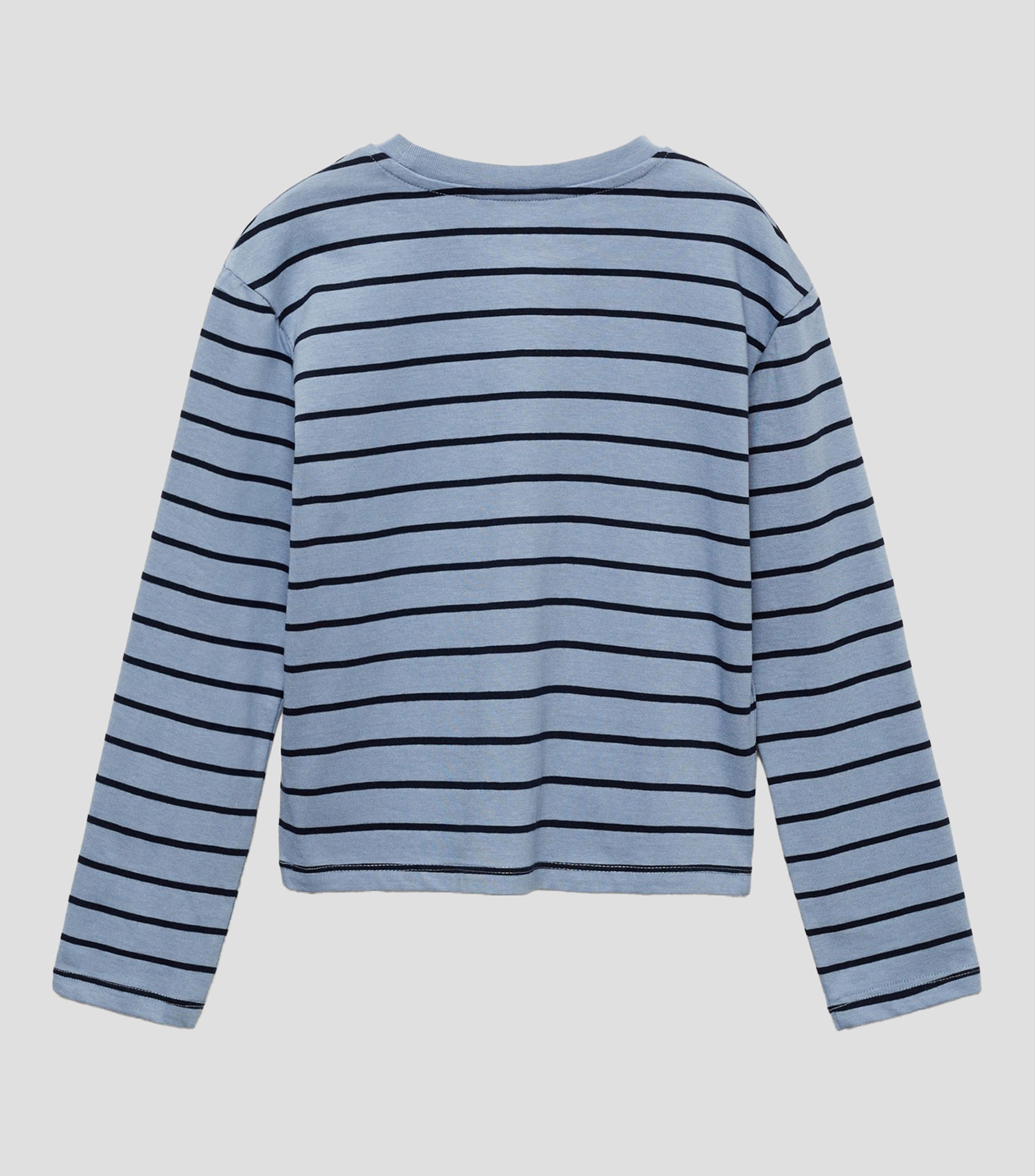 Playera a rayas de manga larga Nina