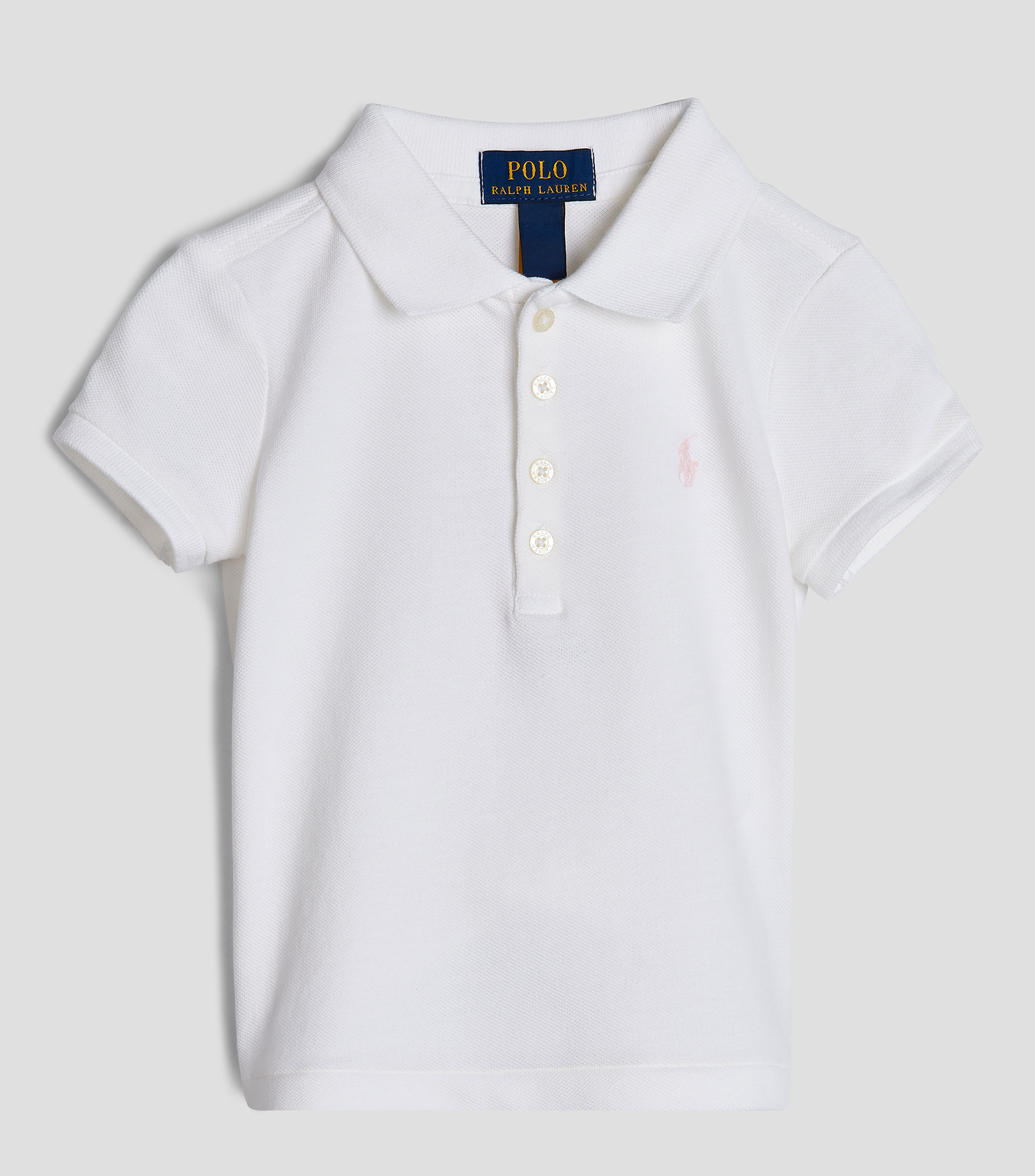 Playera tipo polo lisa Niña