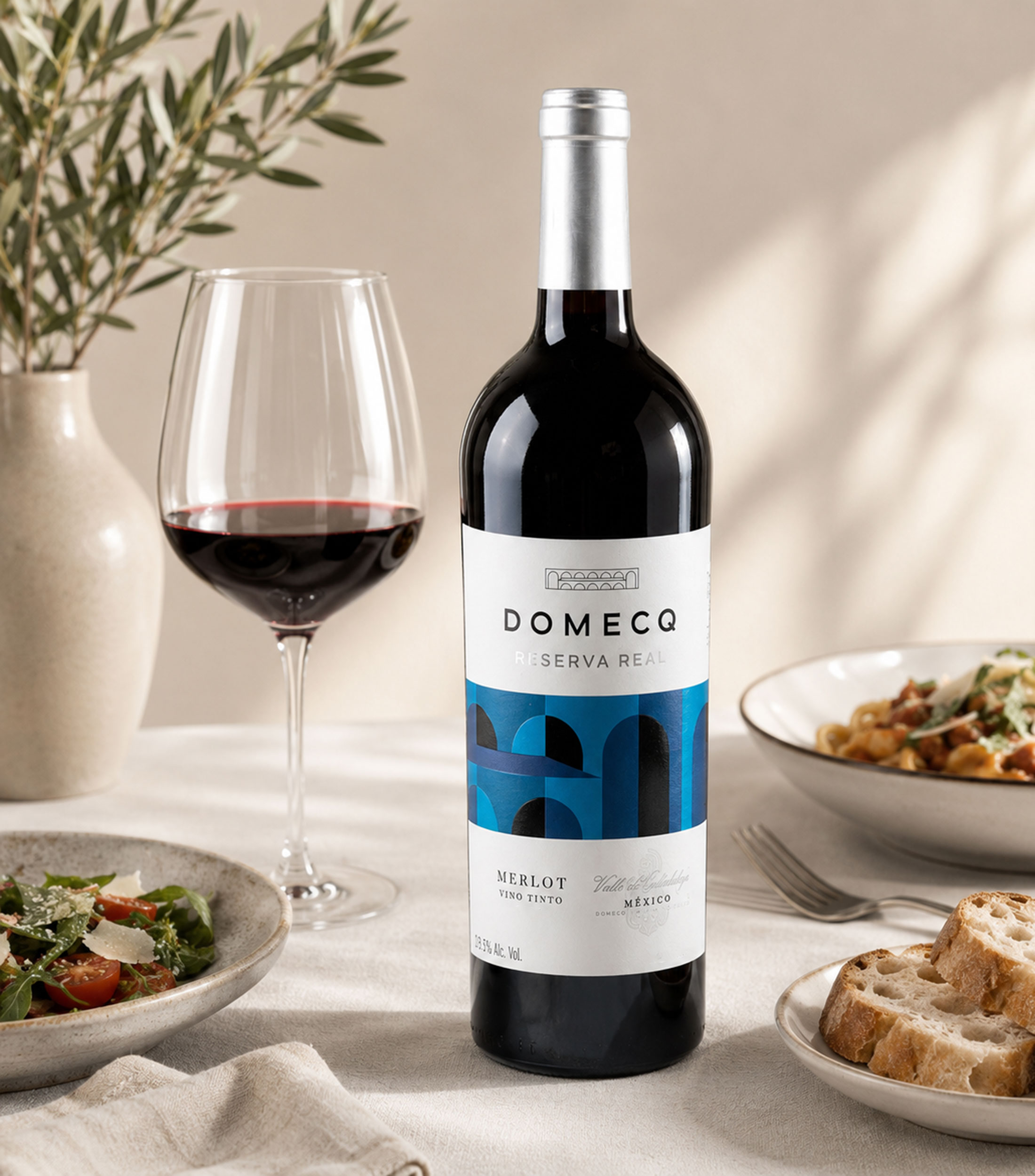 Vino tinto Merlot Reserva Real, México, 750 ml
