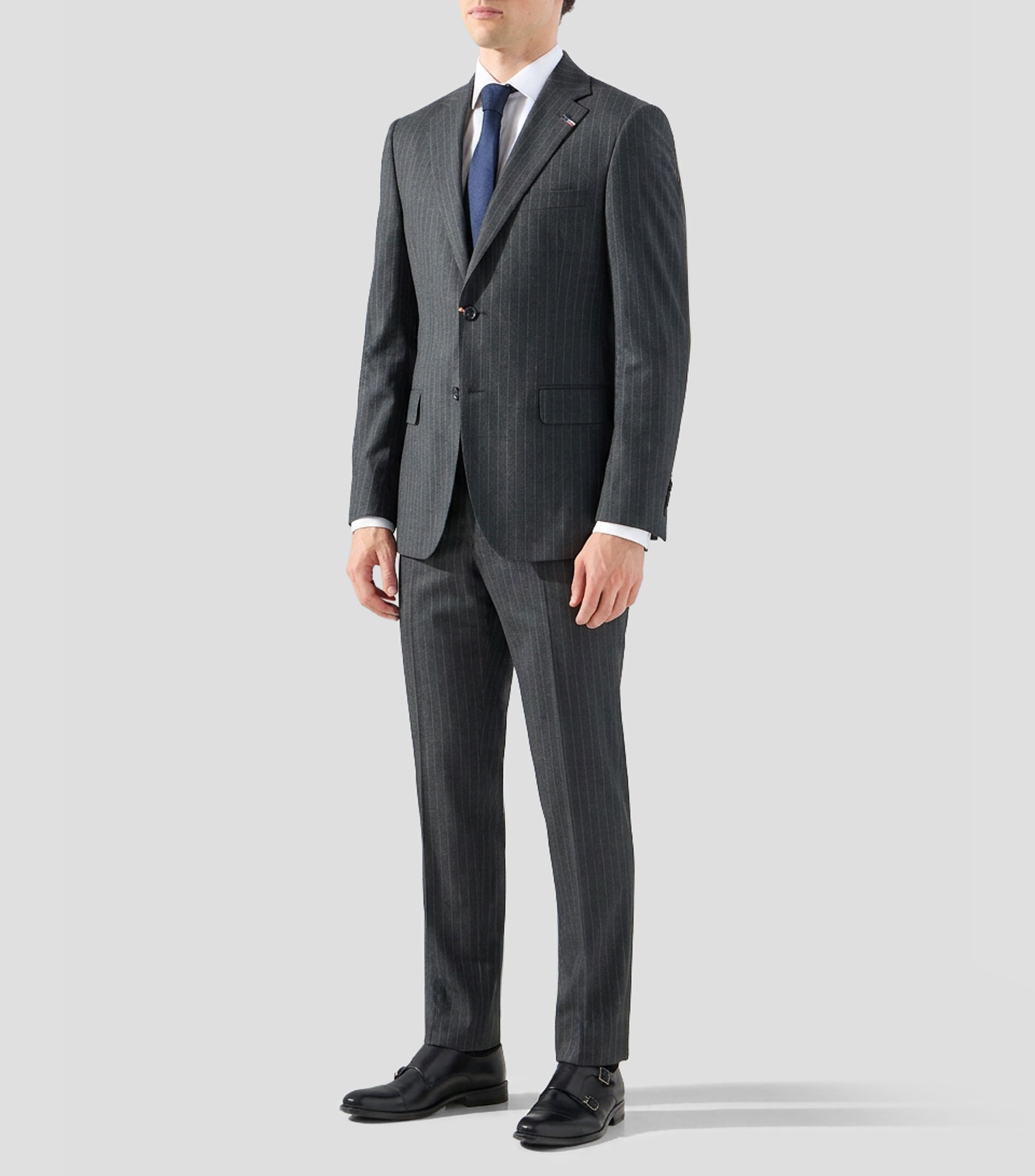 Traje Slim con líneas Hombre