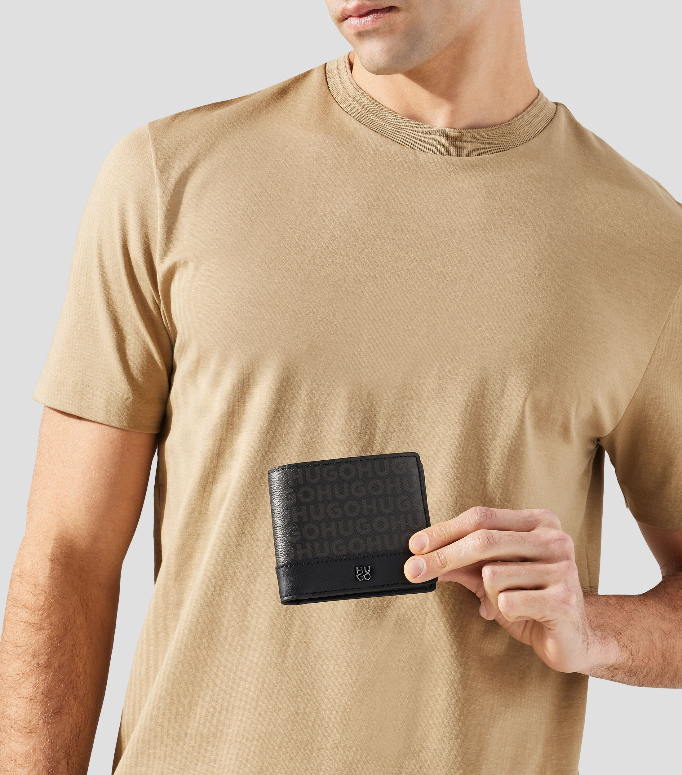Cartera bifold estampado monogram Quantic Hombre