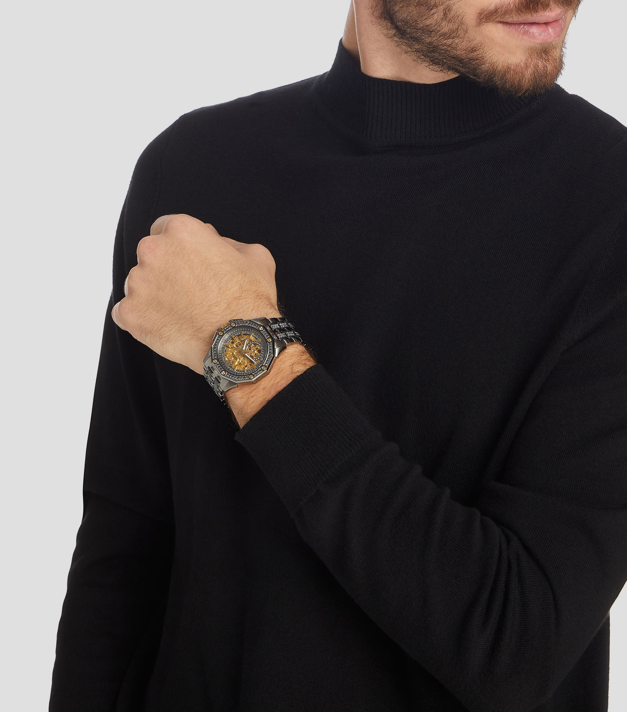 Reloj para Hombre Octava Edicion especial, Gris, Oro