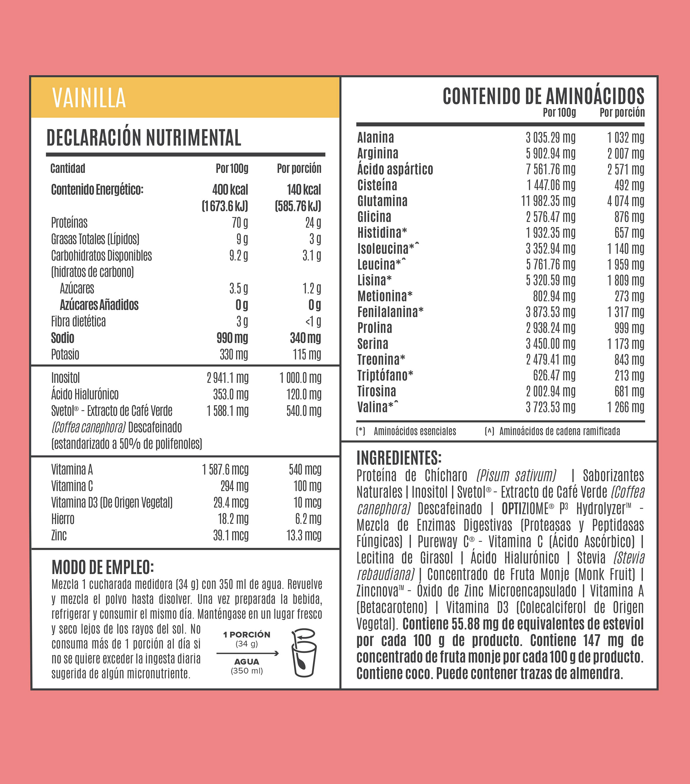 Suplemento Alimenticio Fitmingo Protein Vainilla, 1.02 kg