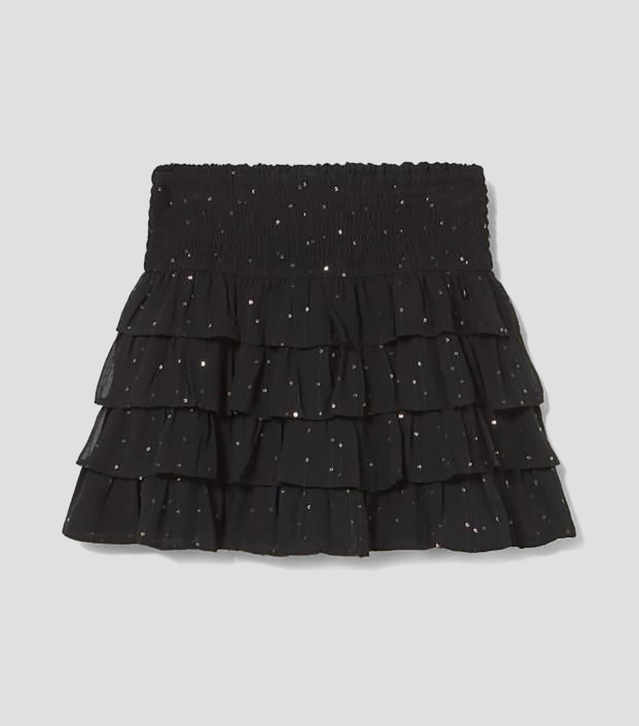 Falda corta de corte recto Mujer