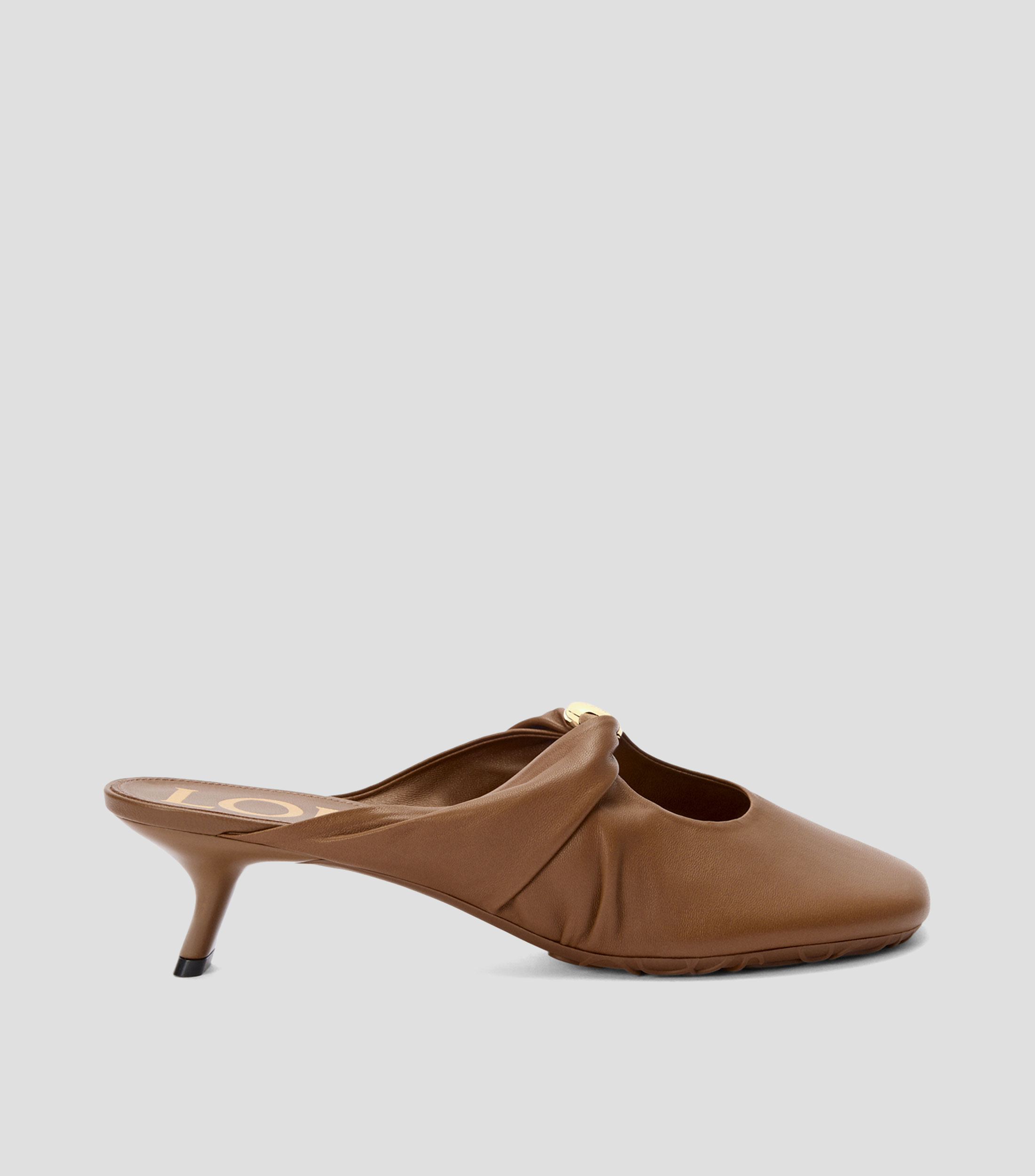 Mule Pebble Soft en piel napa de cordero Mujer