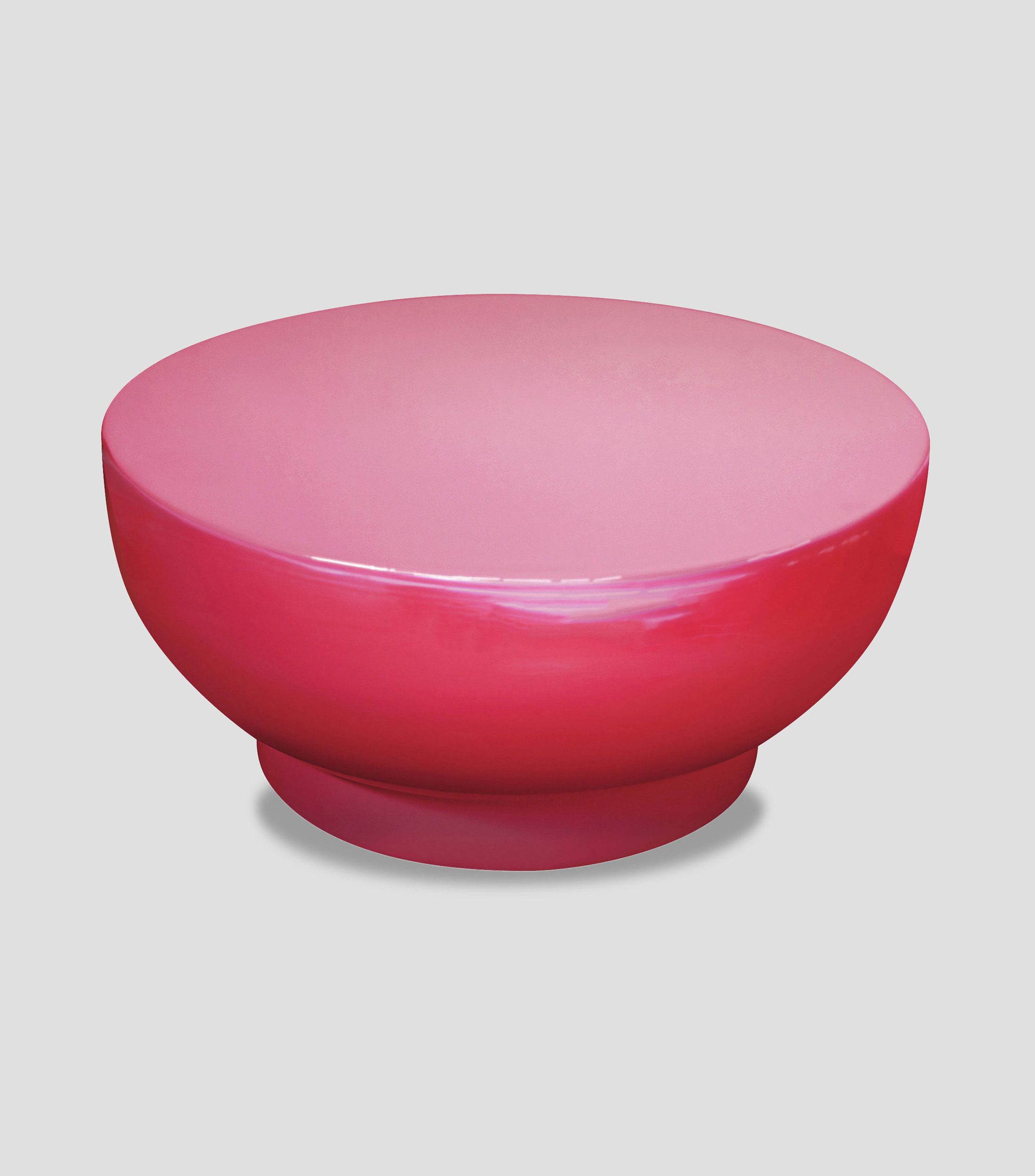 Mesa de Centro Puff en Fibra de vidrio, Roja