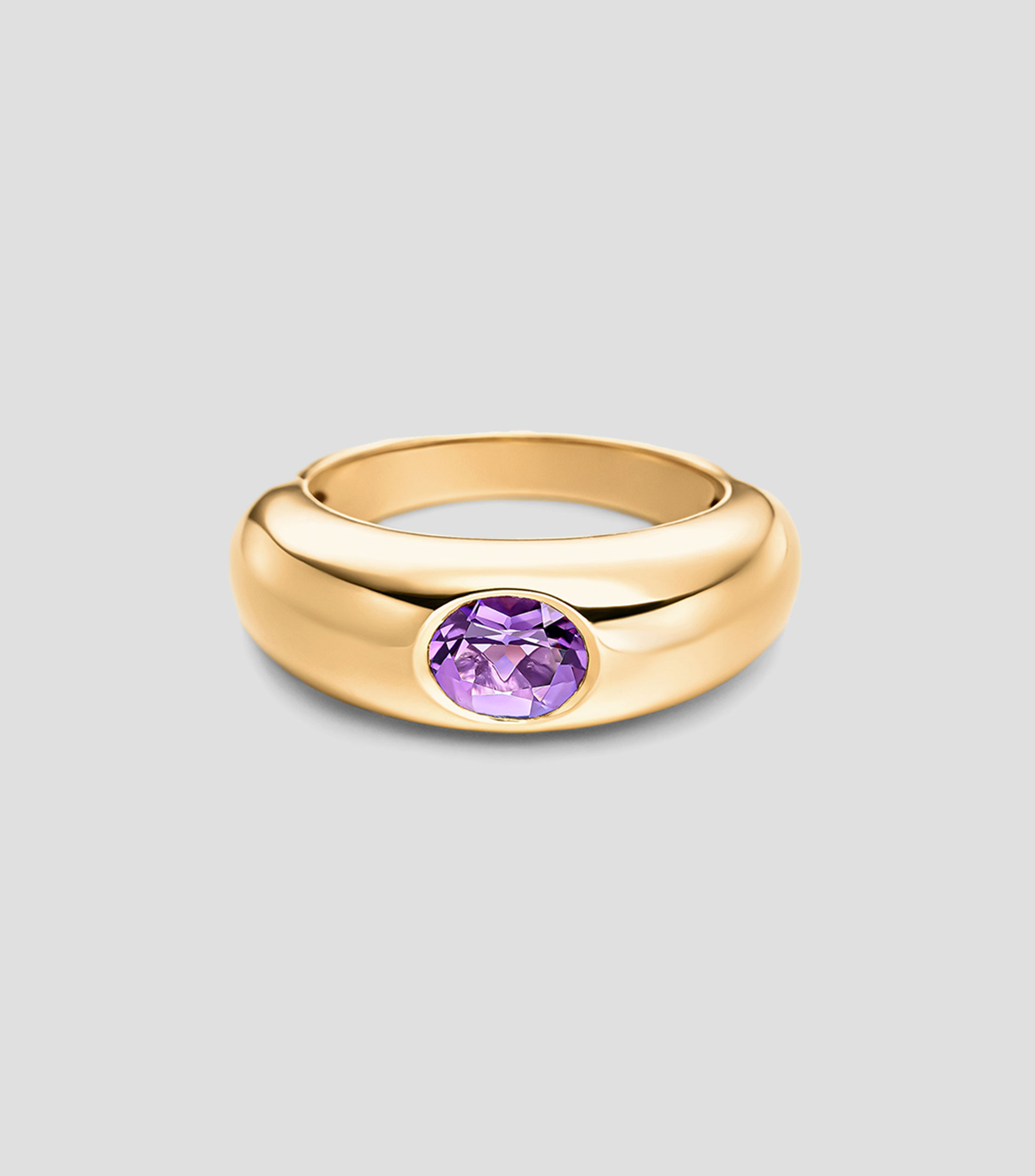 Anillo en Plata .925 con amatista Mujer