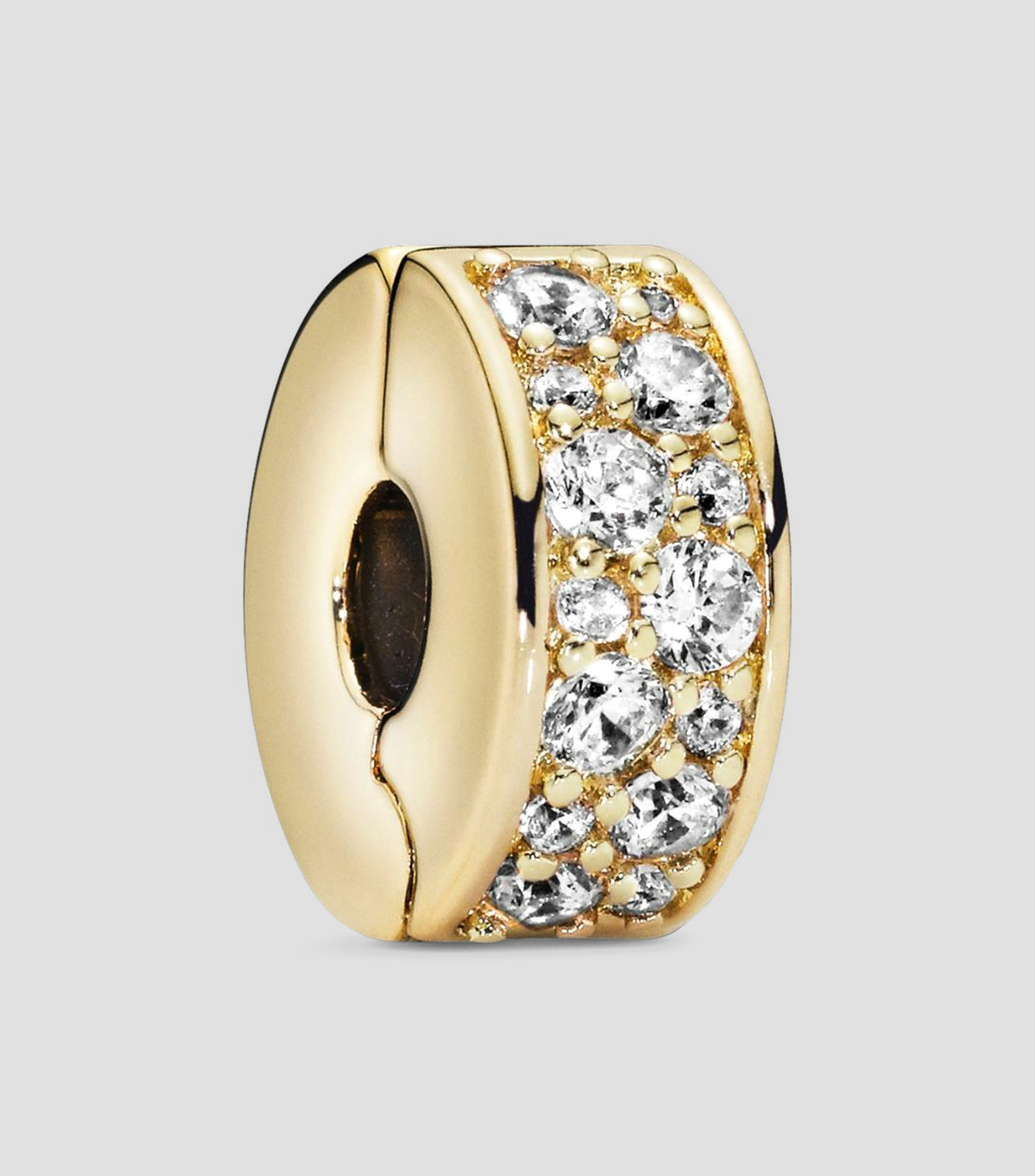 Charm circular con zirconias cúbicas Mujer