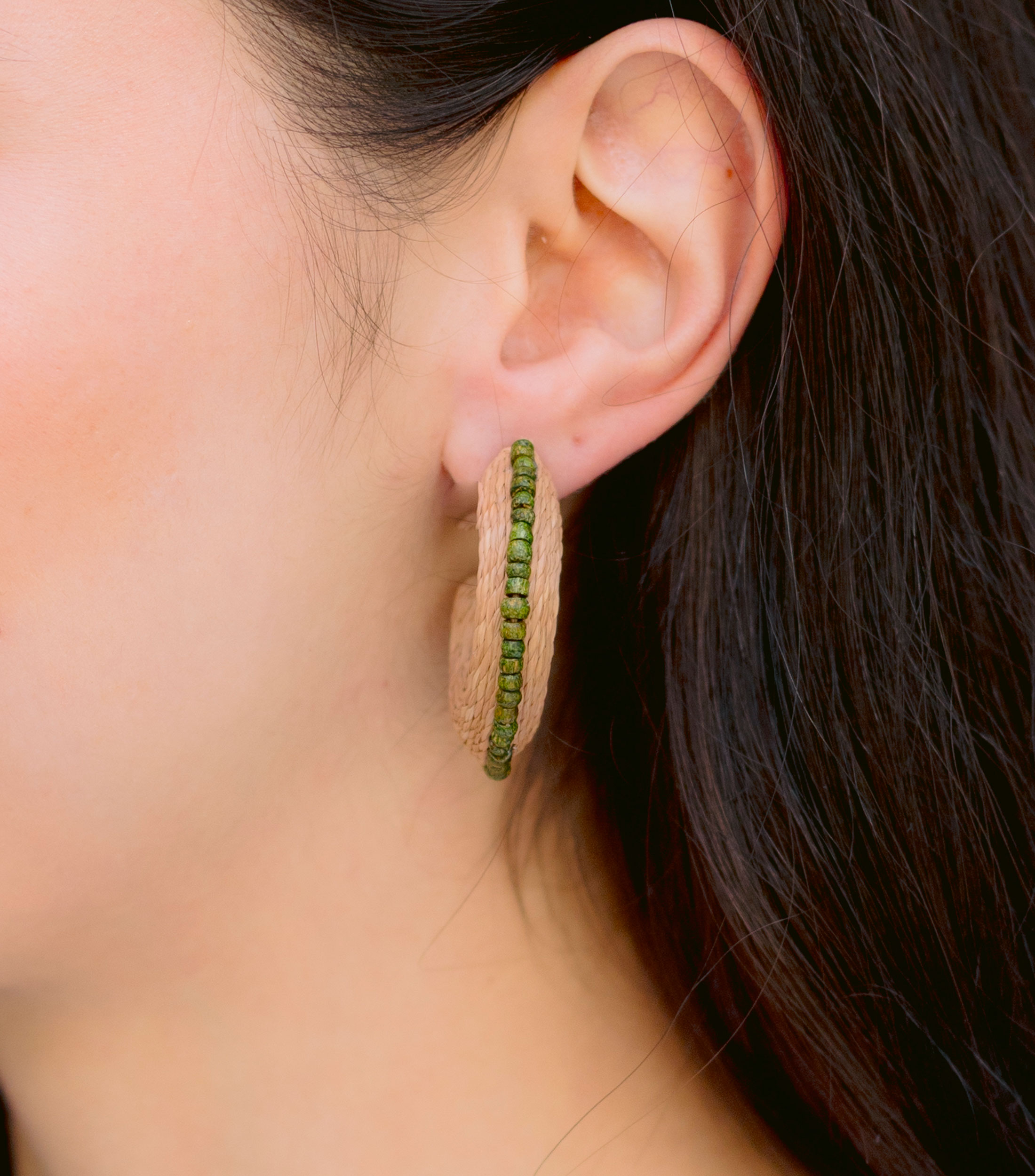 Arracadas verde Mujer