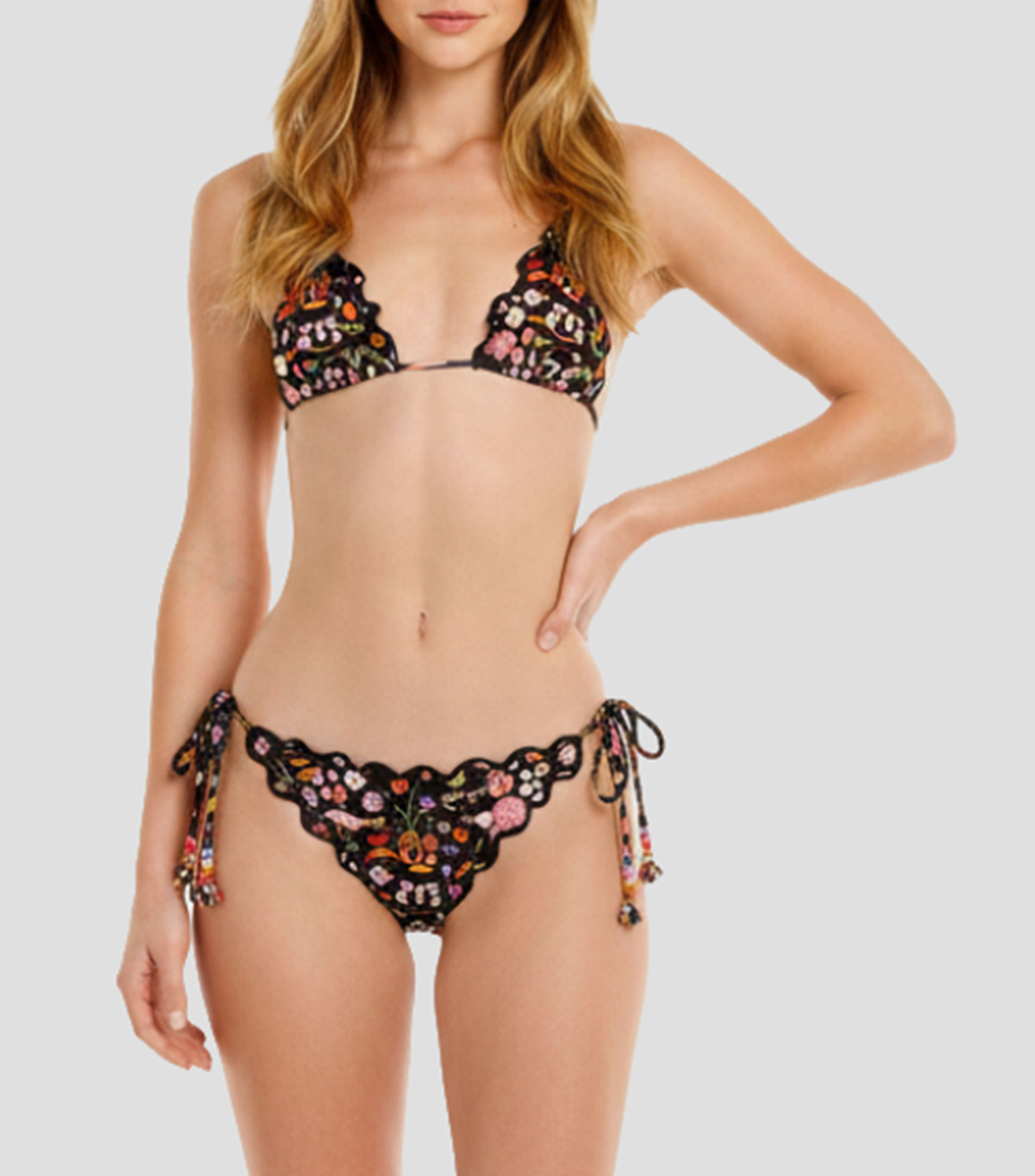 Bikini top estampado Mujer