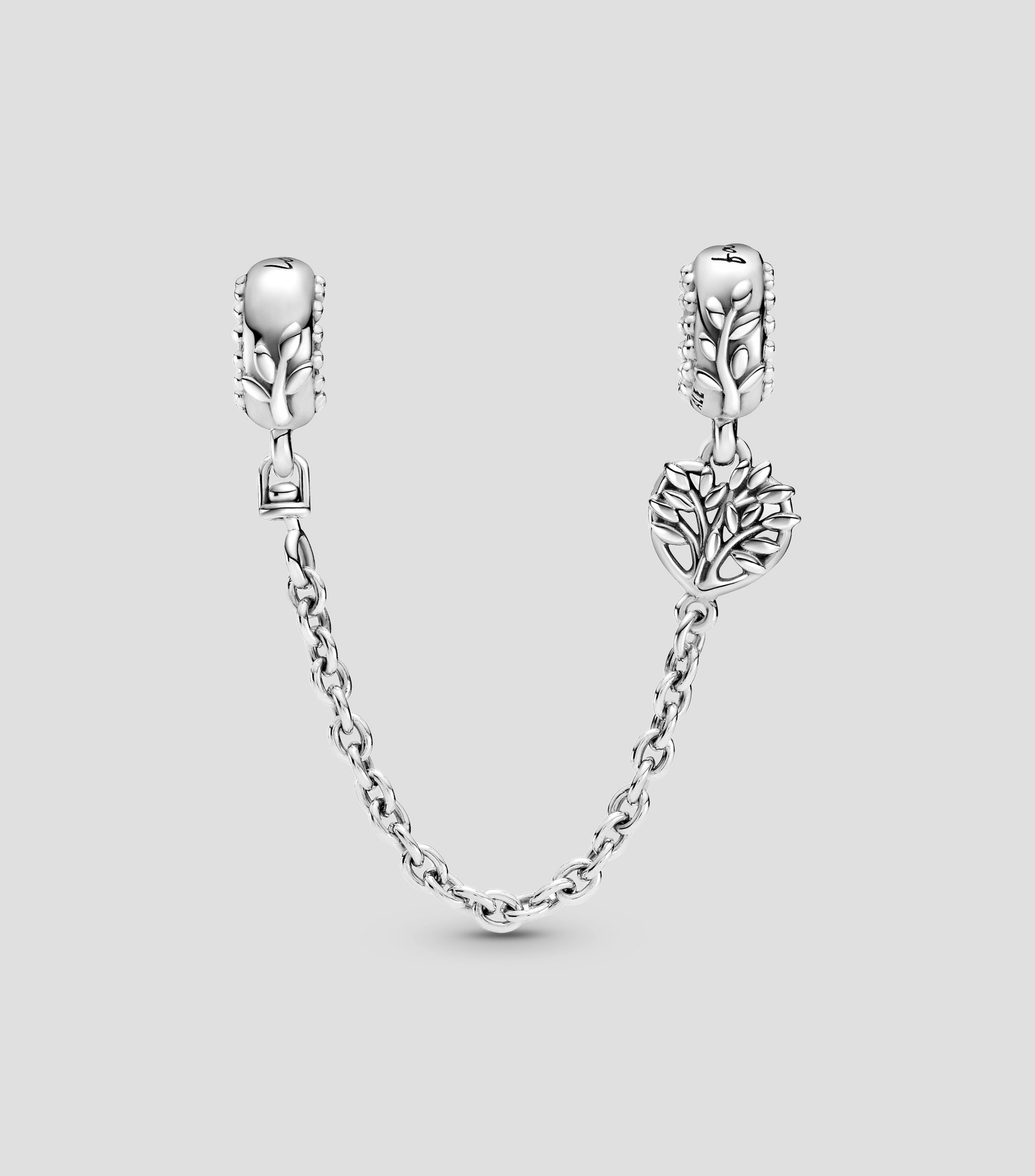 Cadena de Seguridad en Plata .925 Corazón Mujer