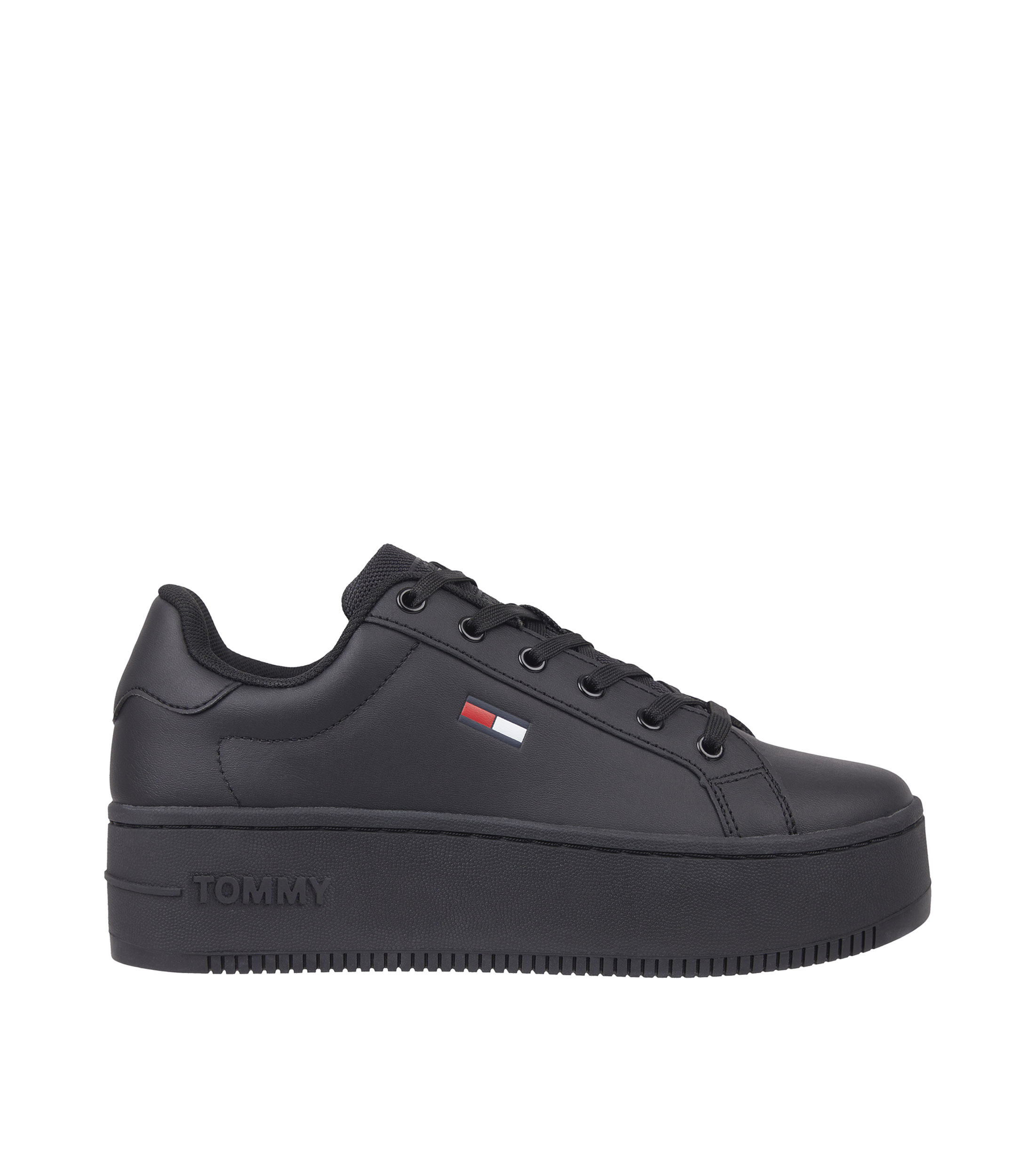 Tommy Hilfiger: Tenis casuales con plataforma Corporate Webbing en piel  Mujer