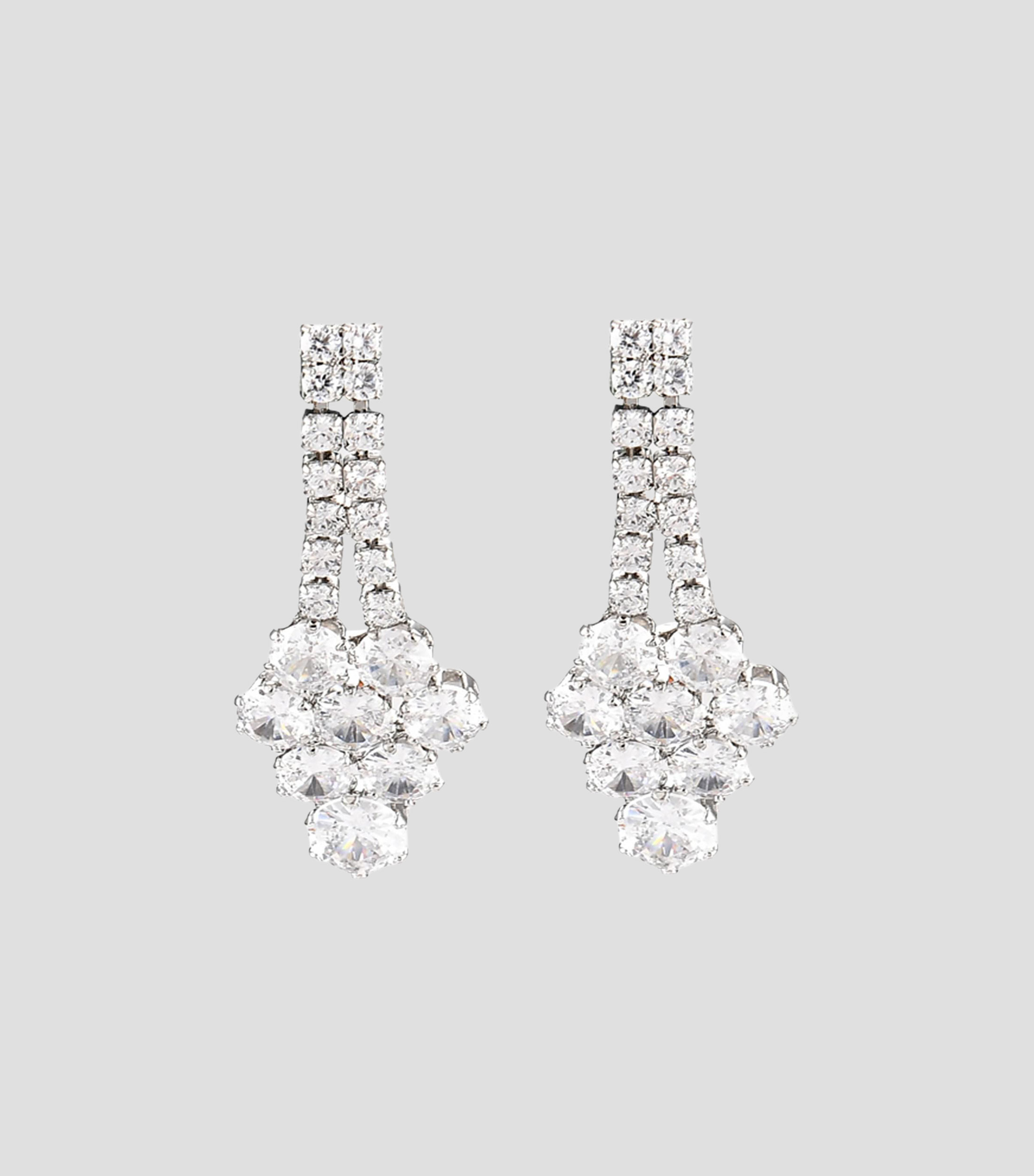 Aretes con cristales Mujer