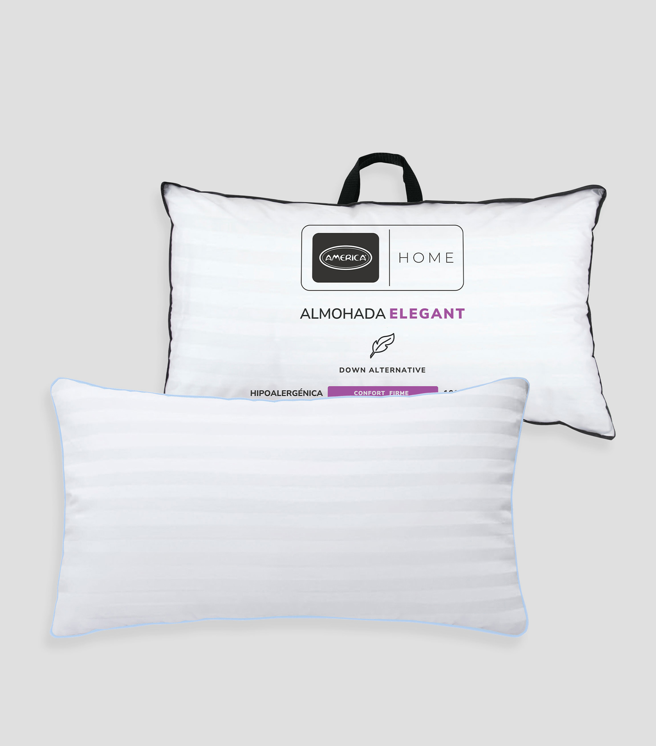 Almohada King Size Down Alternative Confort Firme Elegant Blanca