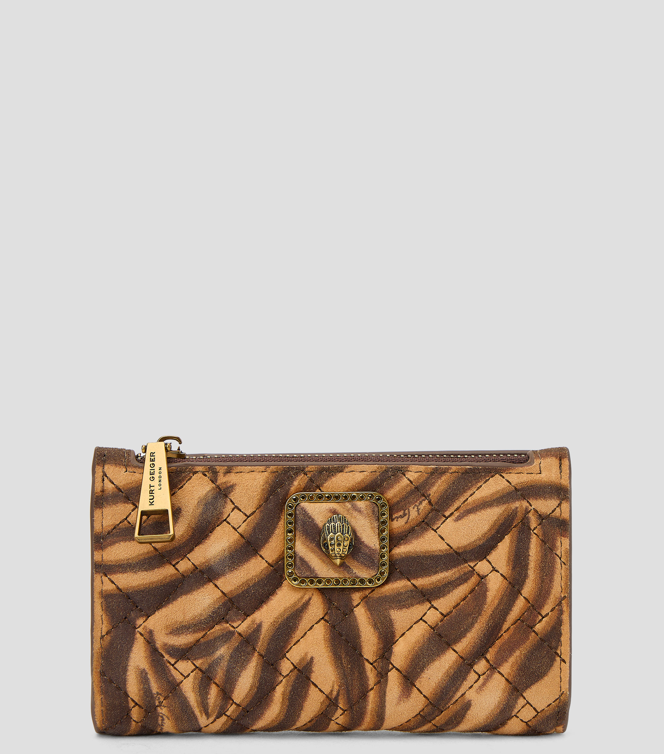 Cartera en piel estampada Mujer