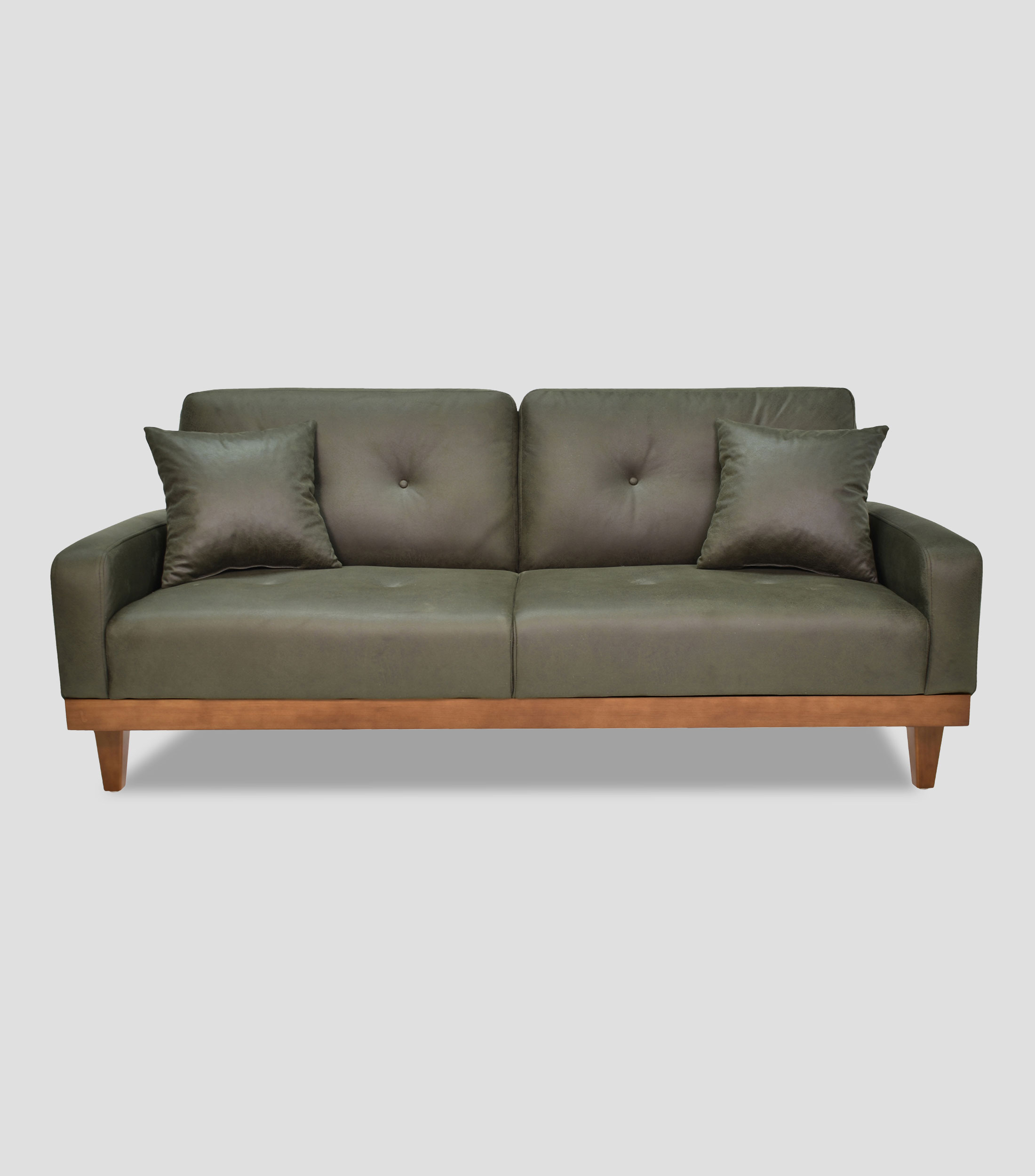 Sofa cama Lucio verde en tela