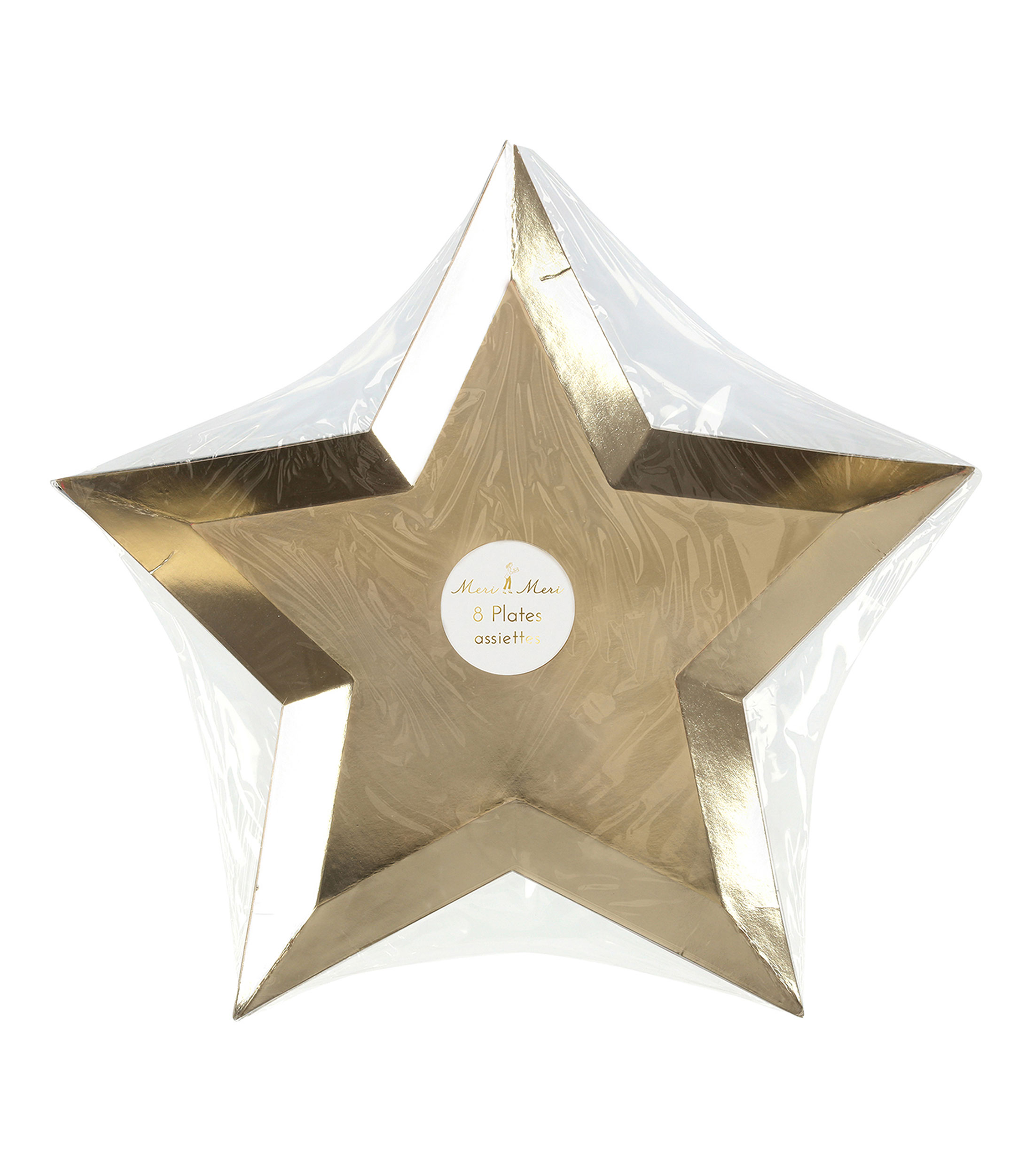 Platos estrella Gold Foil
