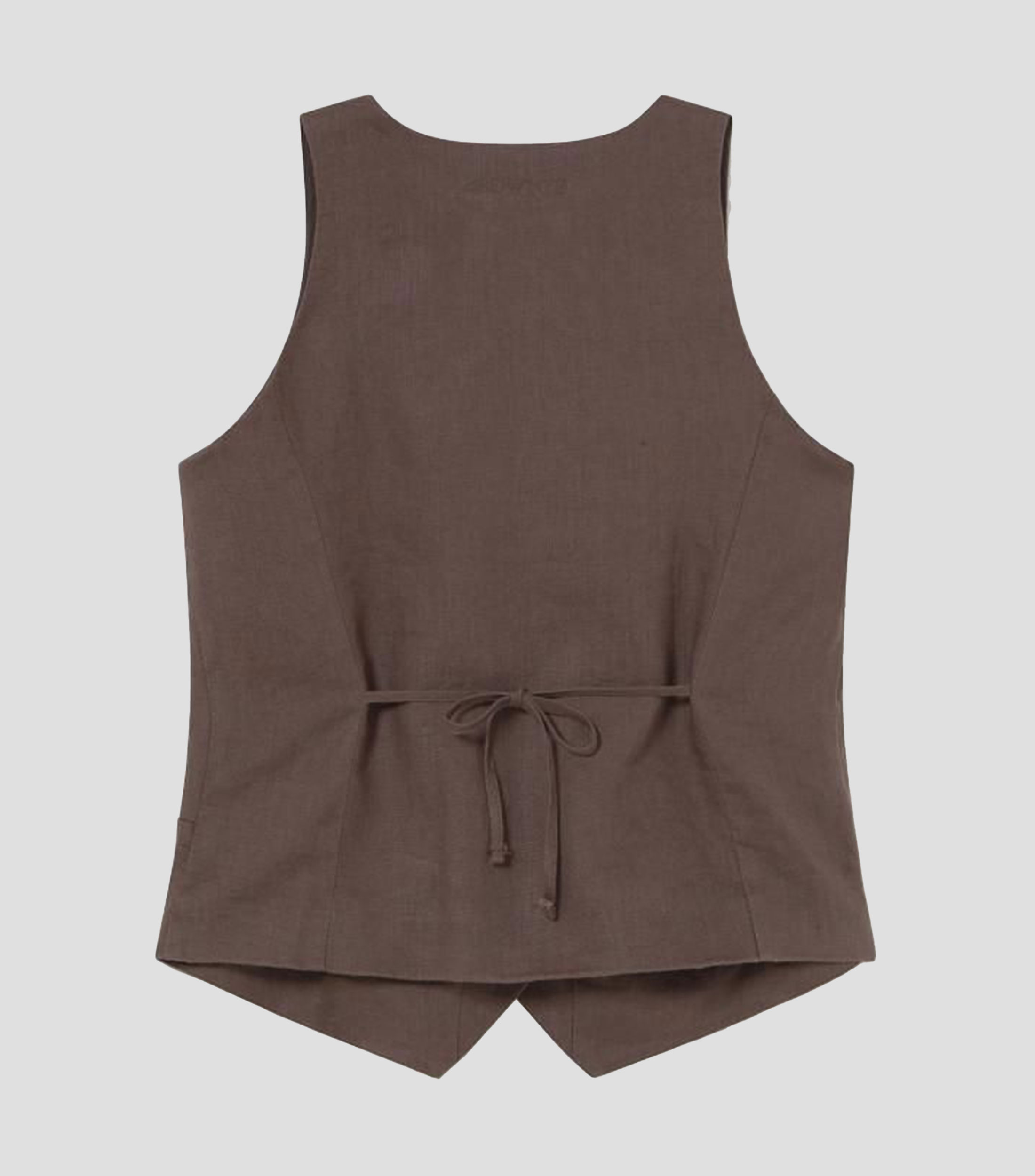 Chaleco con botones Briana liso Mujer