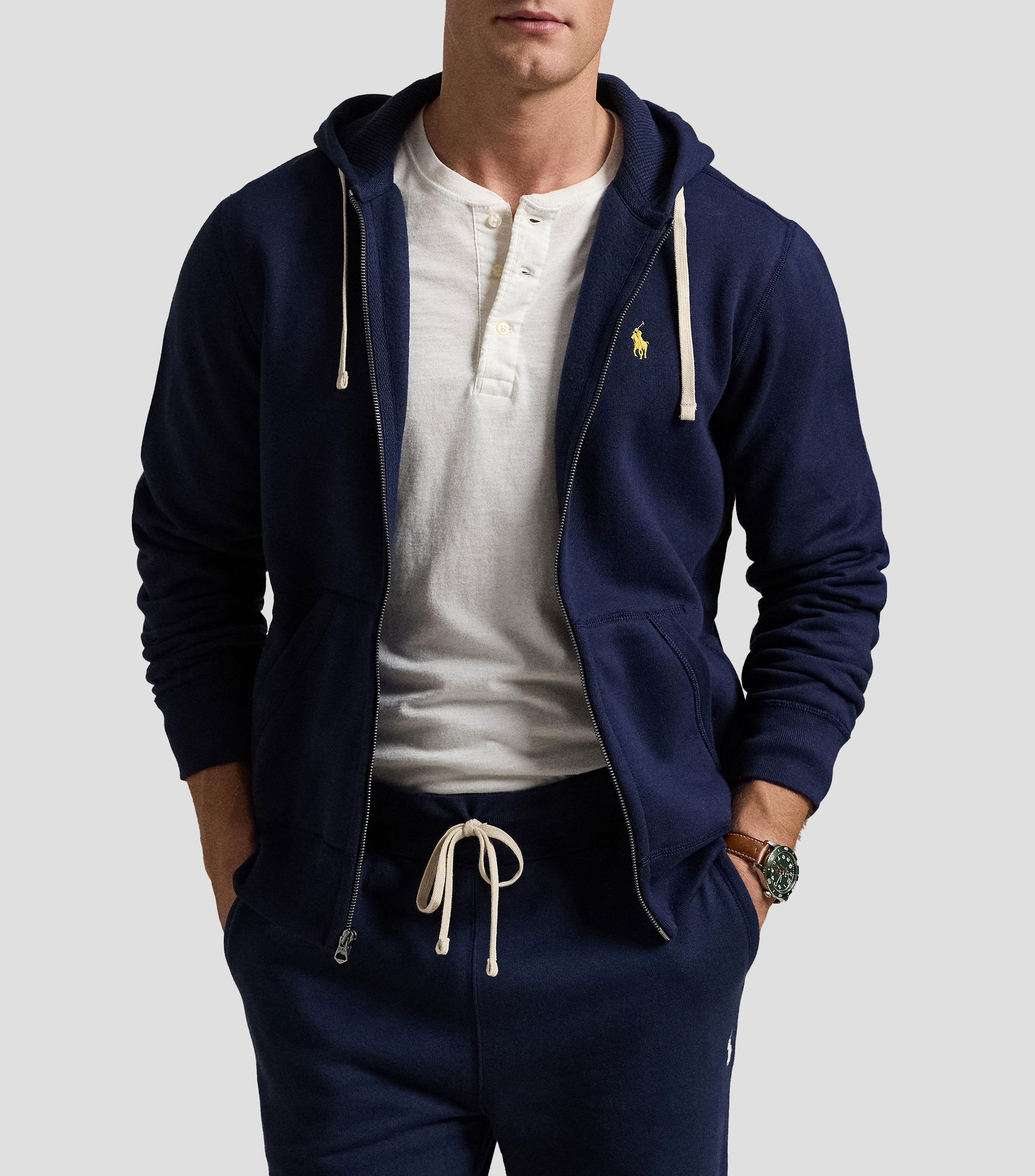 Sudadera con cierre y capucha Hombre
