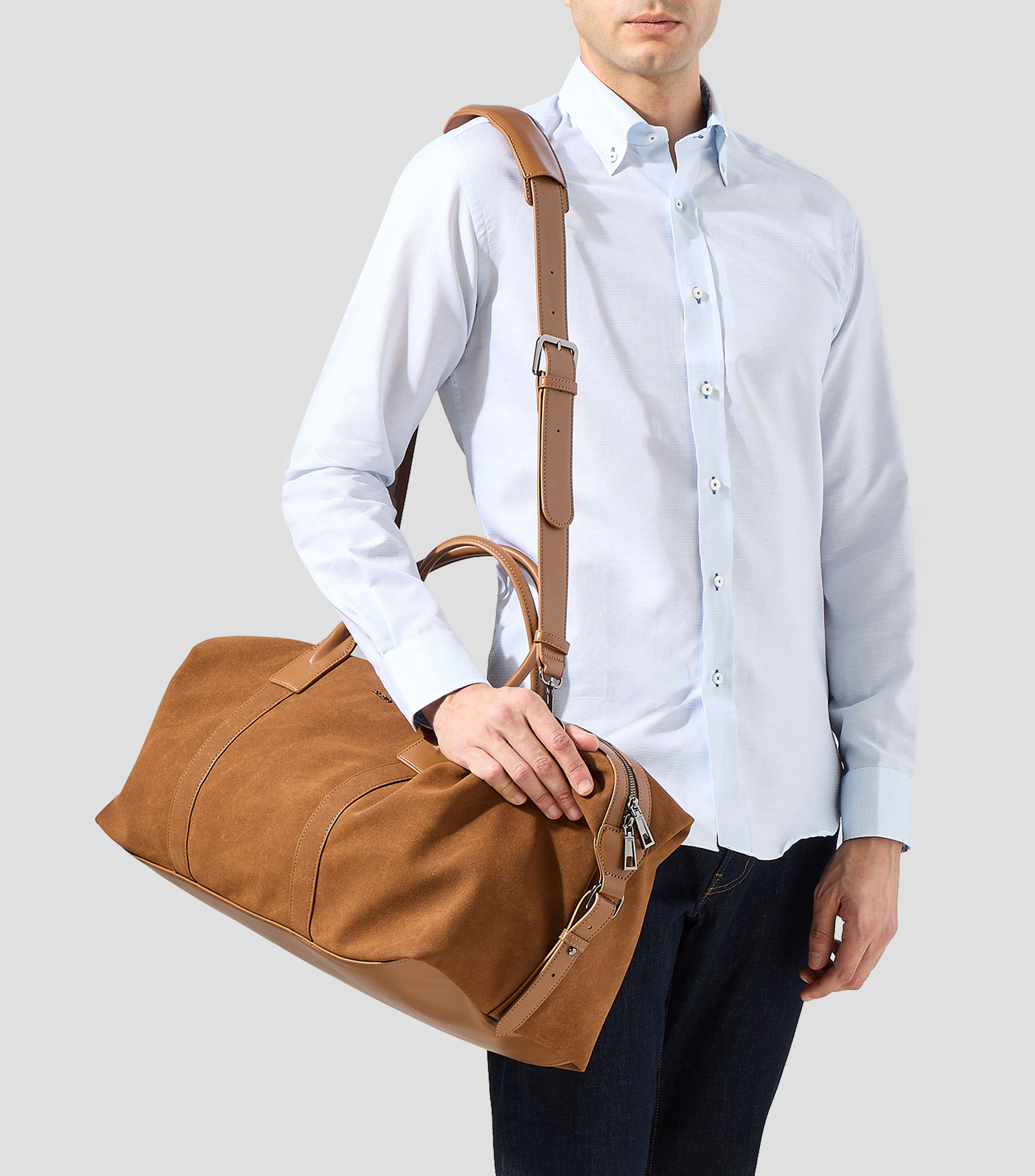Maleta duffle bag café