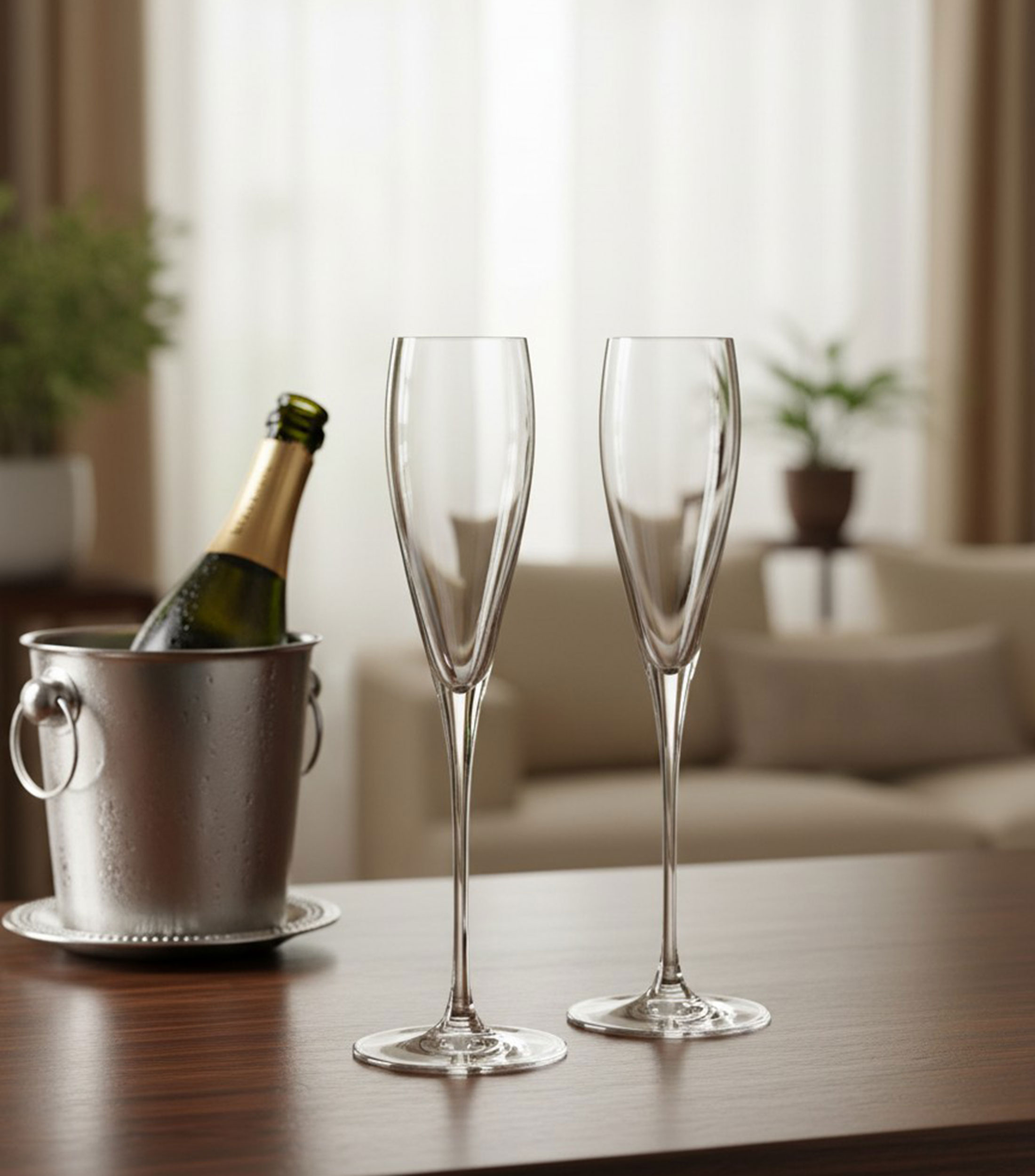 Set 2 Copas para Champagne Allegorie