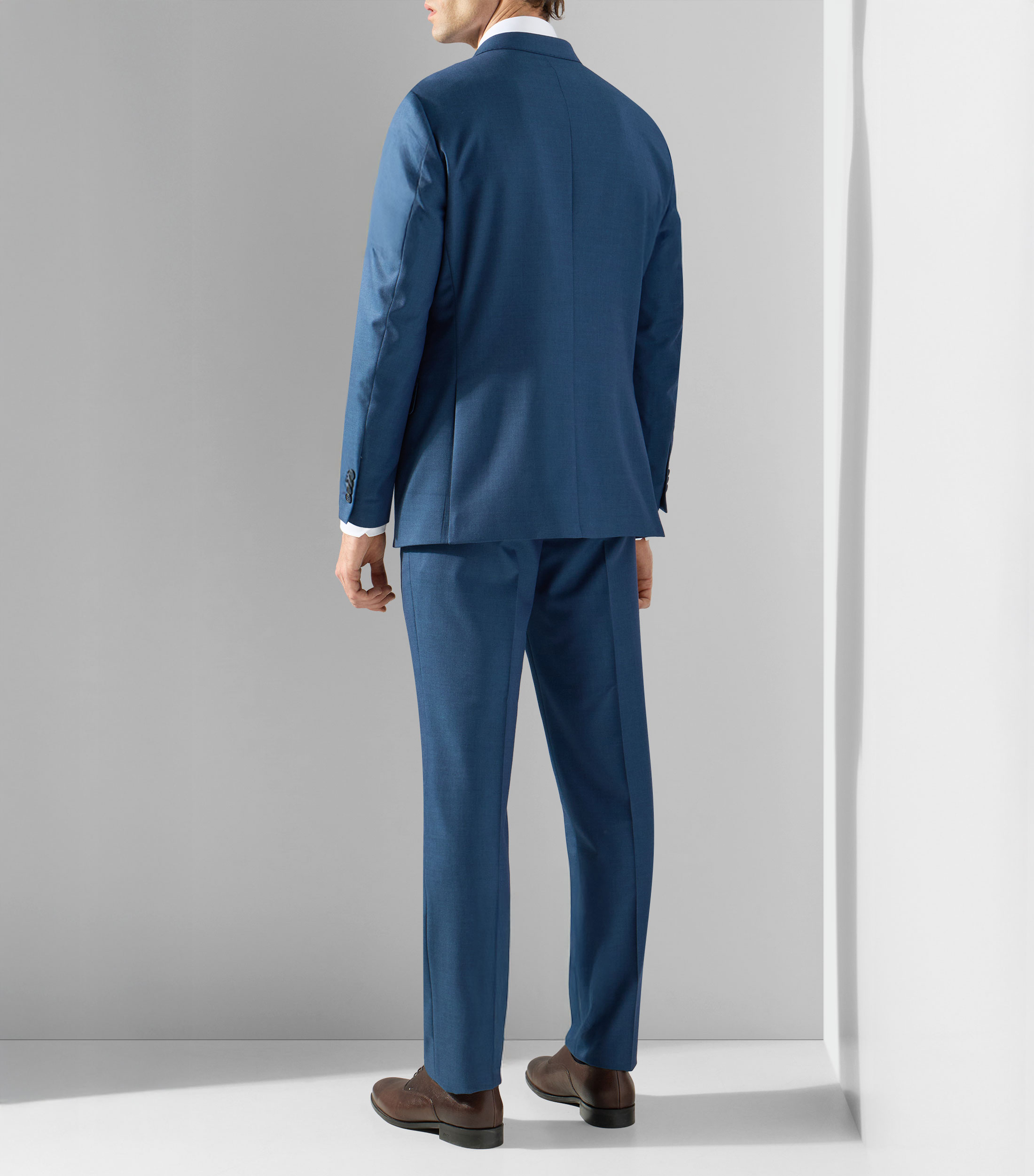 Traje de corte slim liso Hombre
