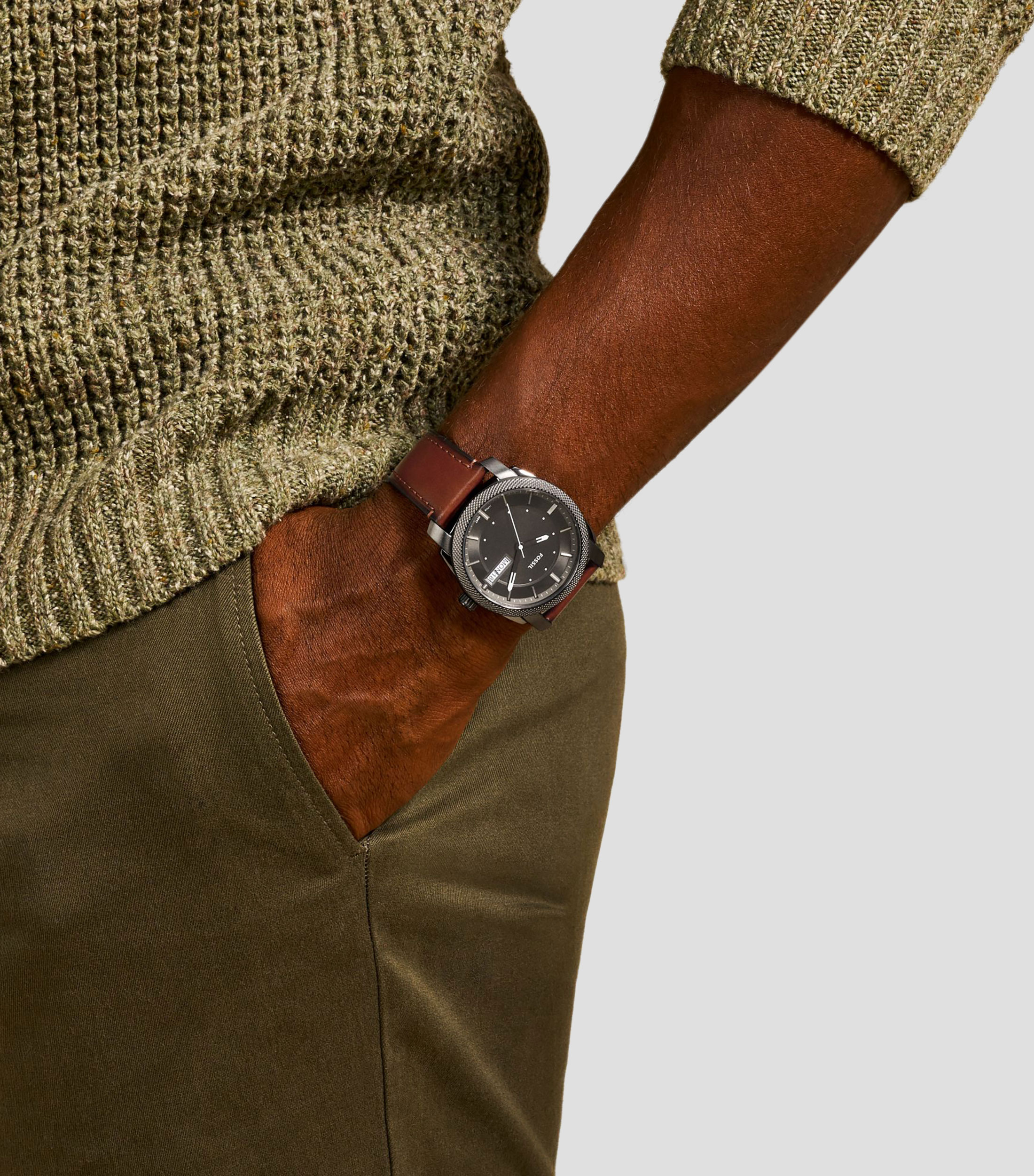 Reloj para Hombre Machine gunmetal Casual Café