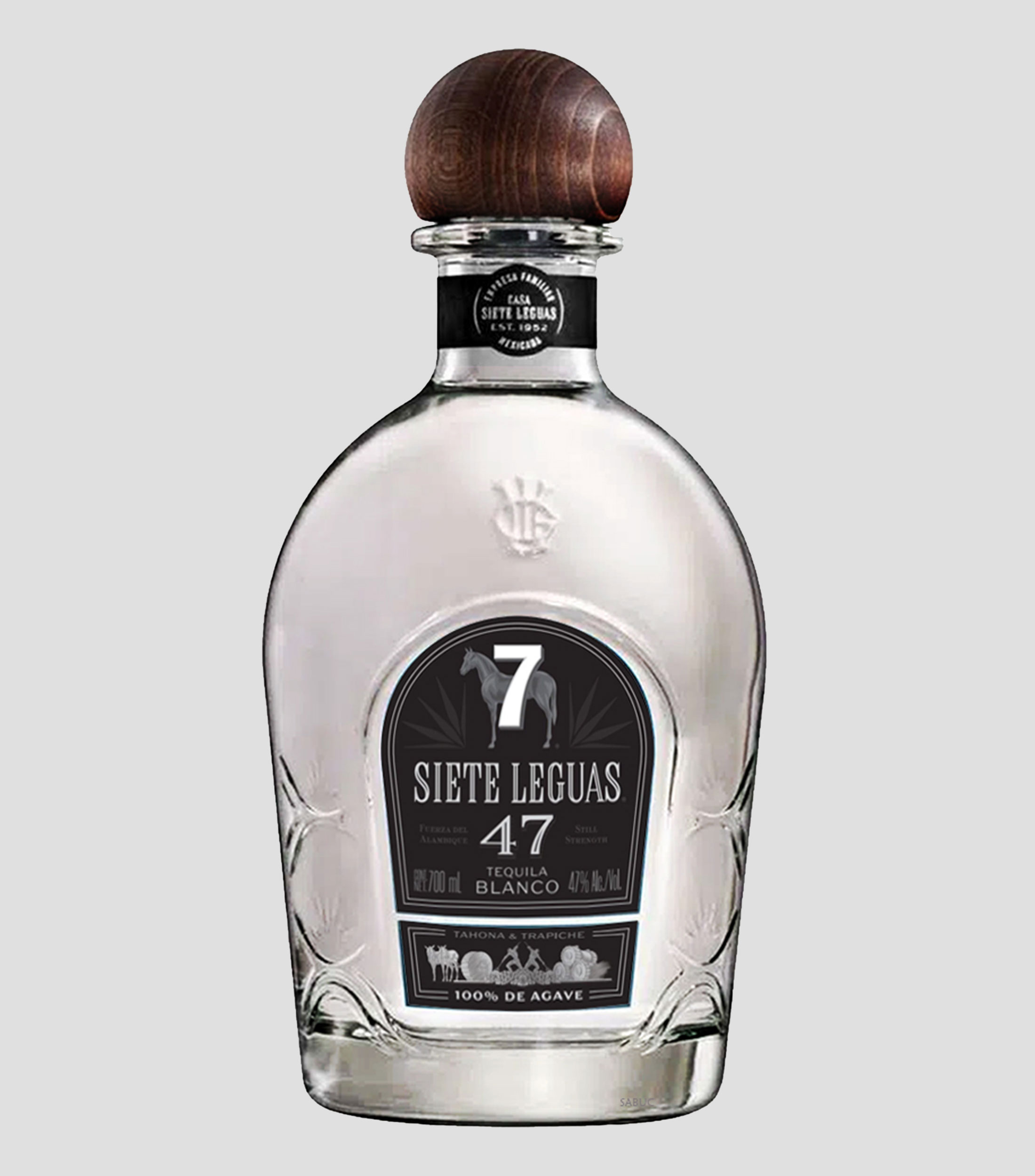 Tequila 7 Leguas 47 Blanco, 700 ml