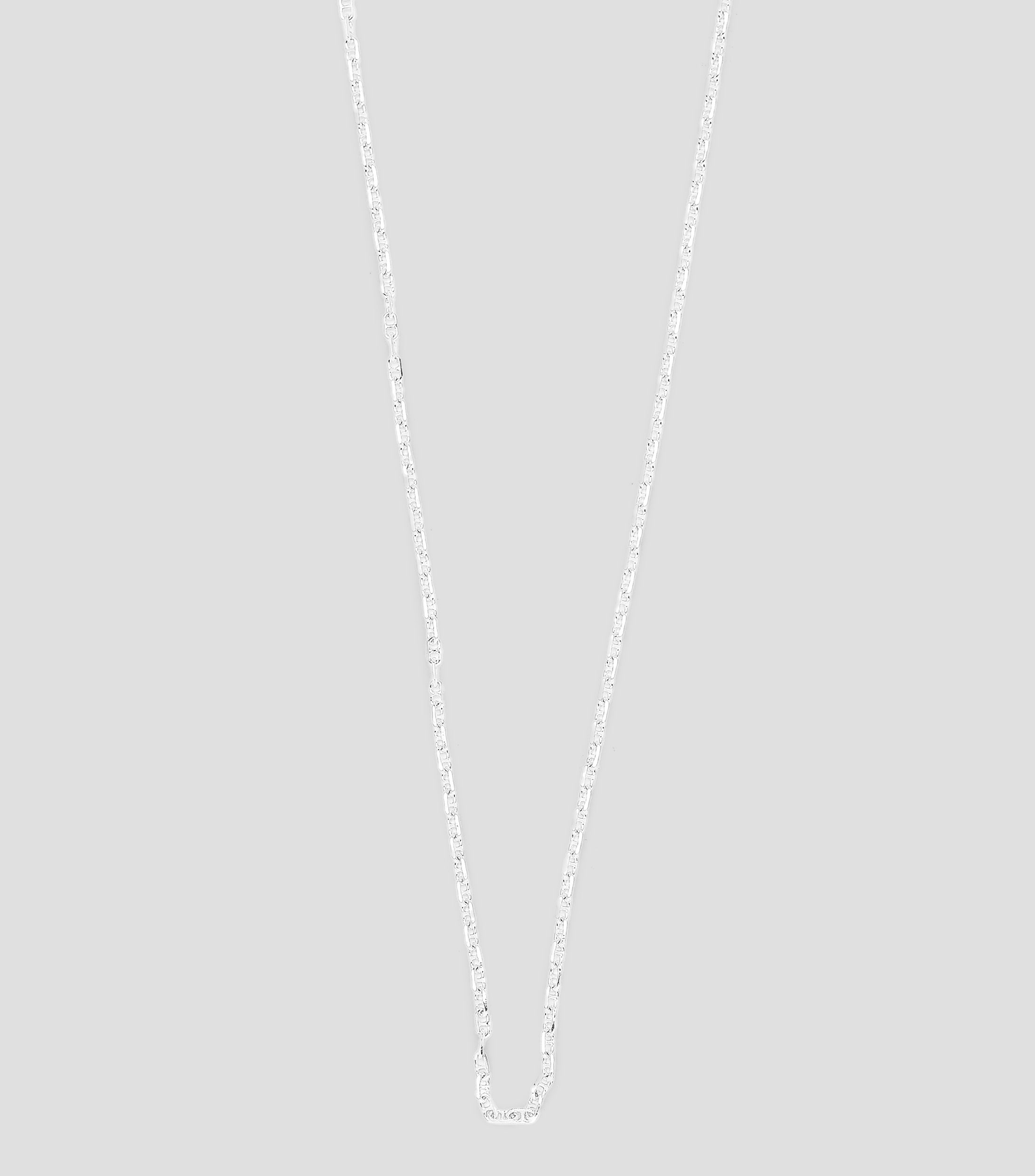 Cadena con mini formas enlazadas en plata Mujer