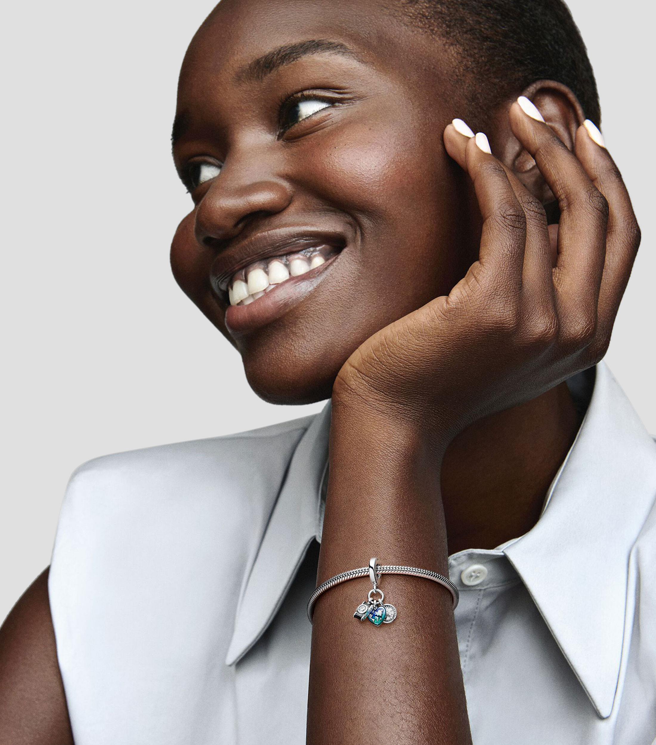 Charm en plata .925 Pandora Moments con zirconia Cubica Mujer