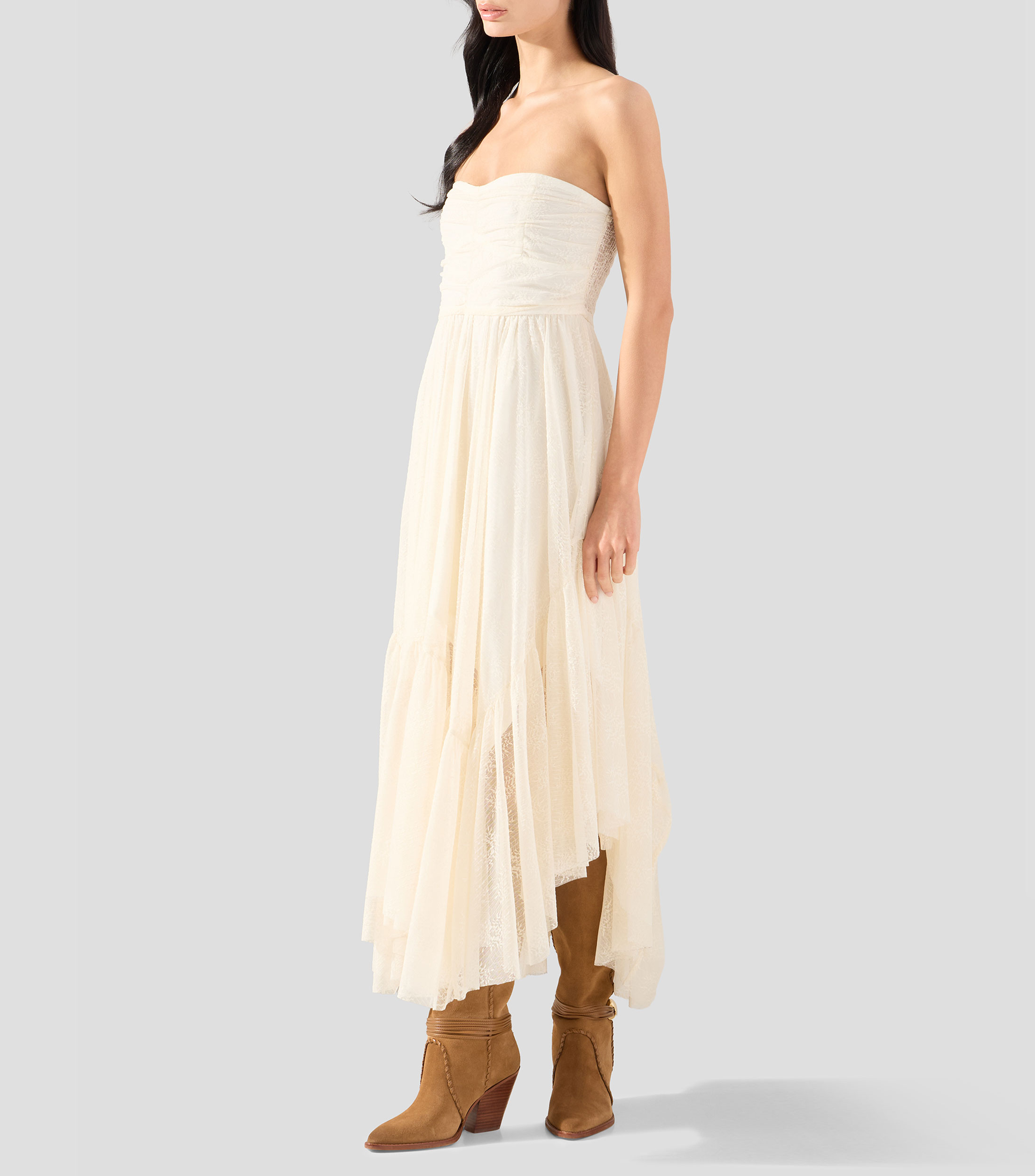 Vestido mini liso Mujer