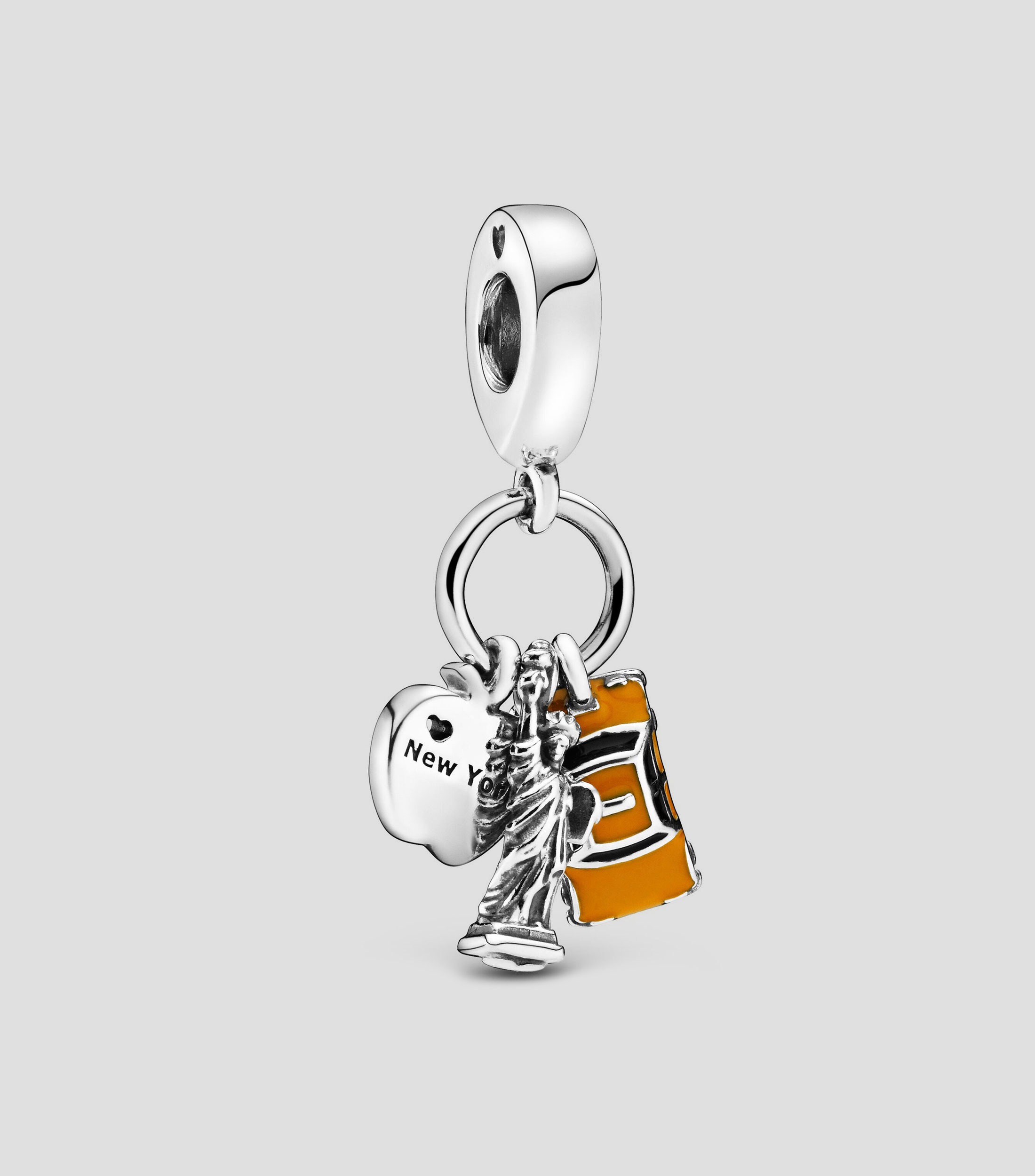 Charm en plata .925 Símbolos de New York City Mujer