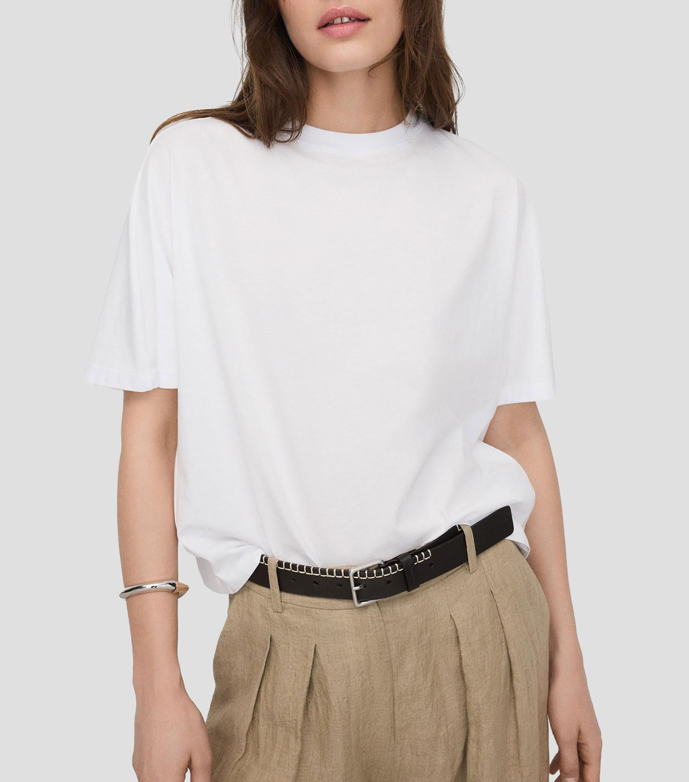 Playera cuello redondo manga corta lisa PYRATEX Mujer