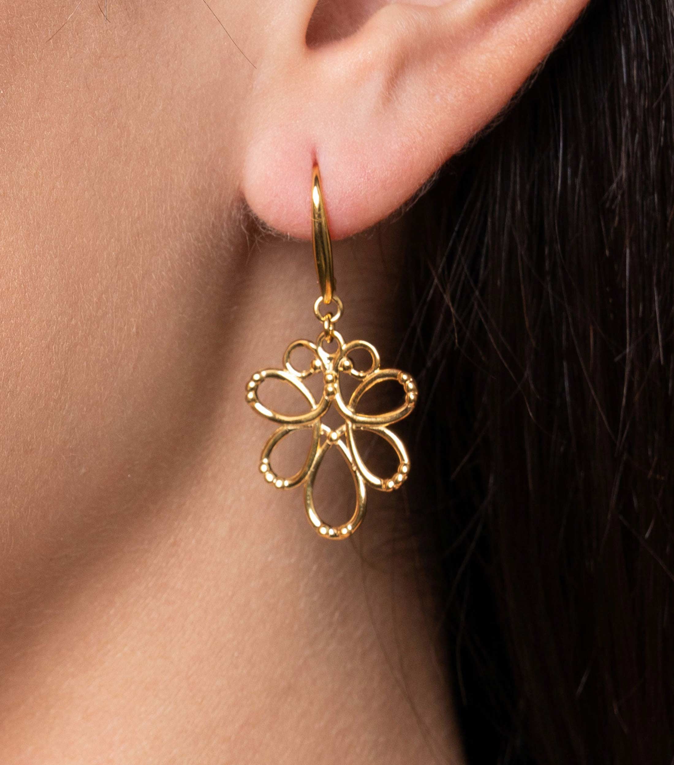 Aretes en plata .925 alargados modulo Mujer