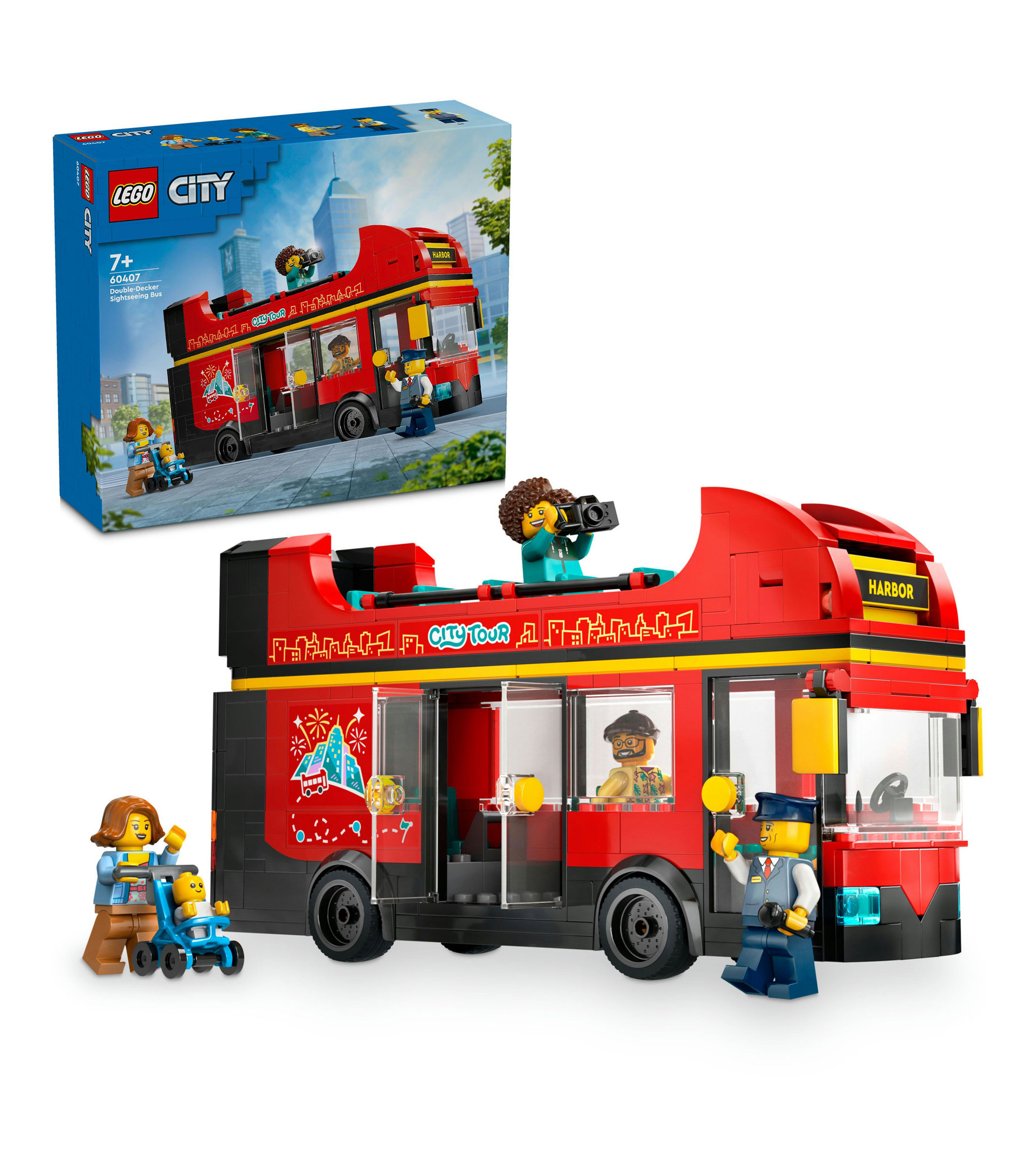 Lego City Autobús Turístico Rojo de Dos Pisos Juguete 60407