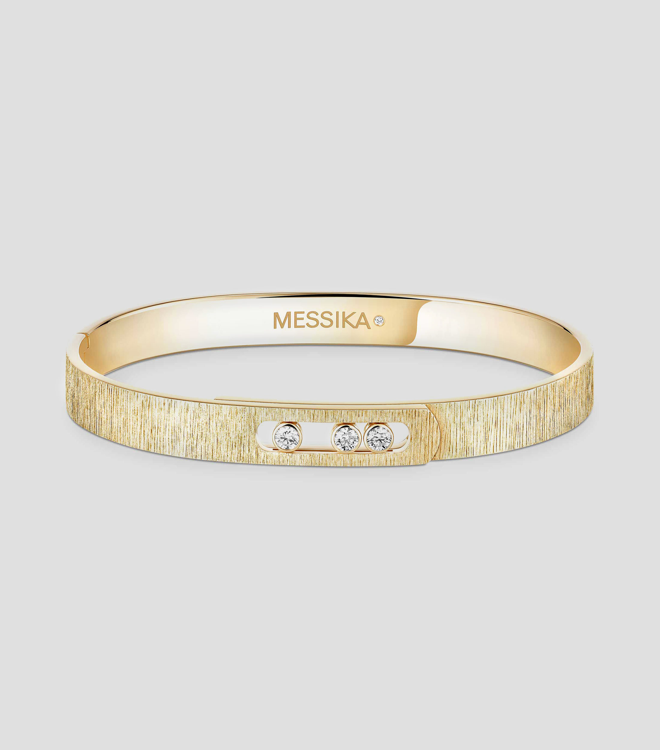Brazalete en oro amarillo de 18 kilates con diamantes Move Noa Mujer