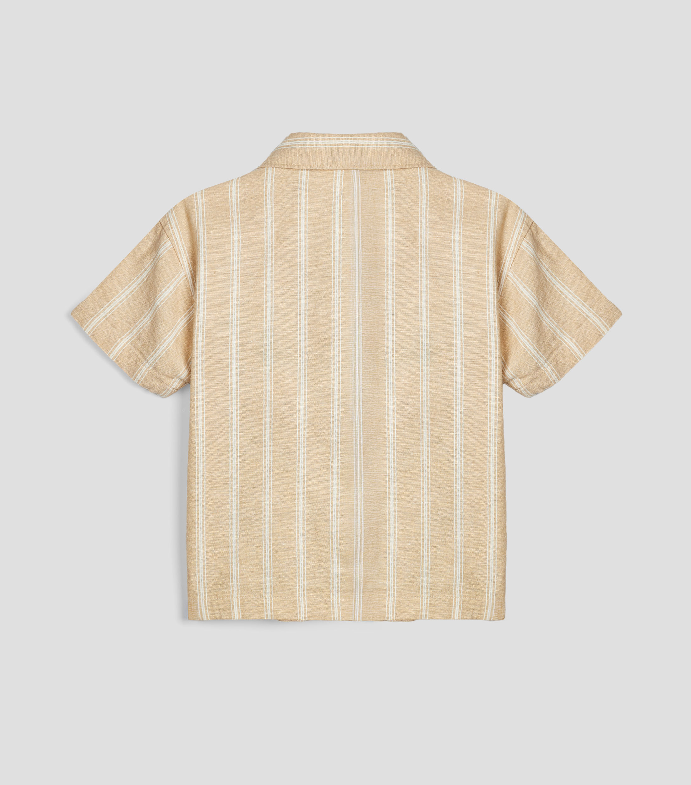 Camisa de rayas manga corta Bebé