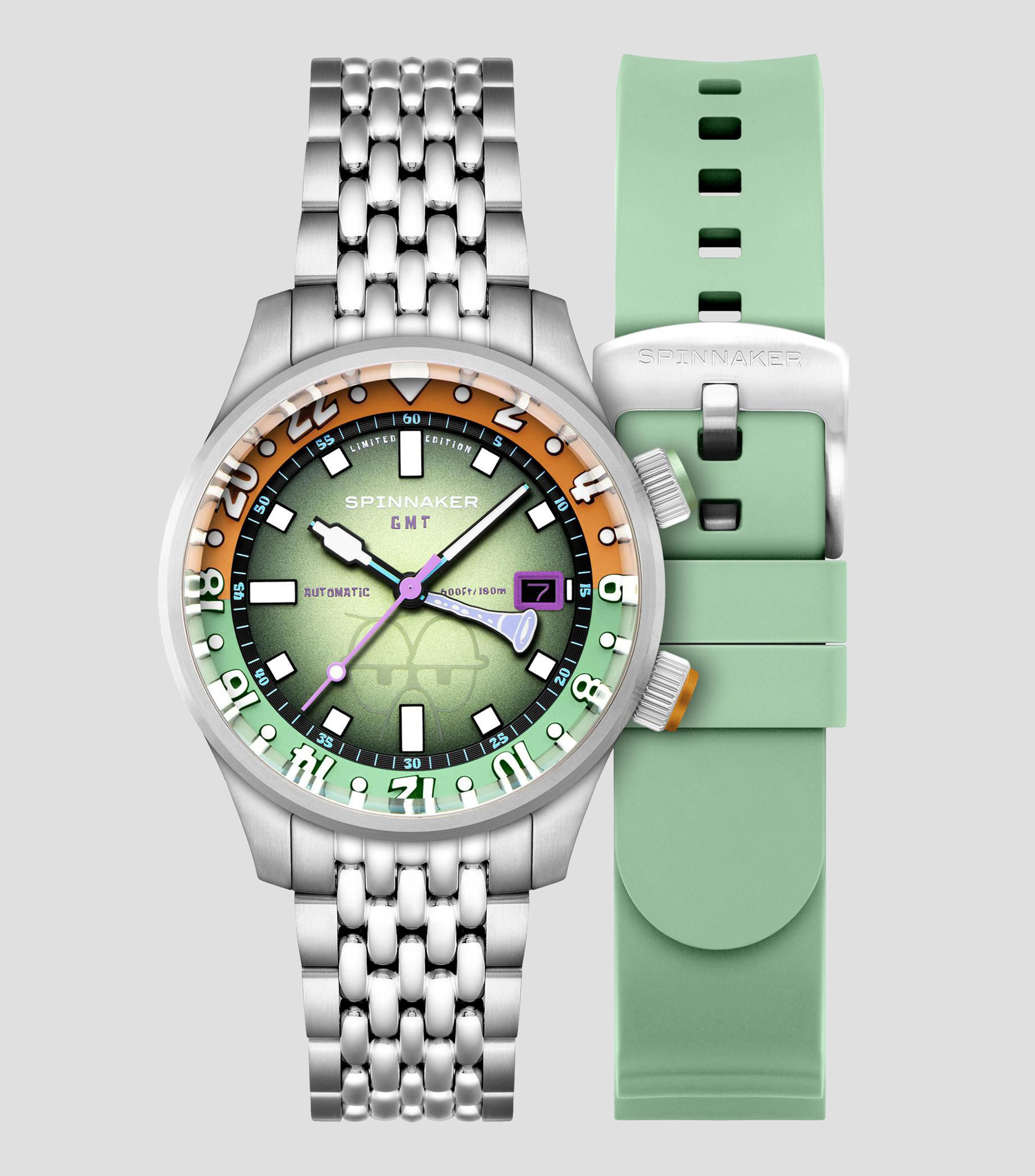 Reloj para Hombre Bradner GMT SpongeBob casual plateado