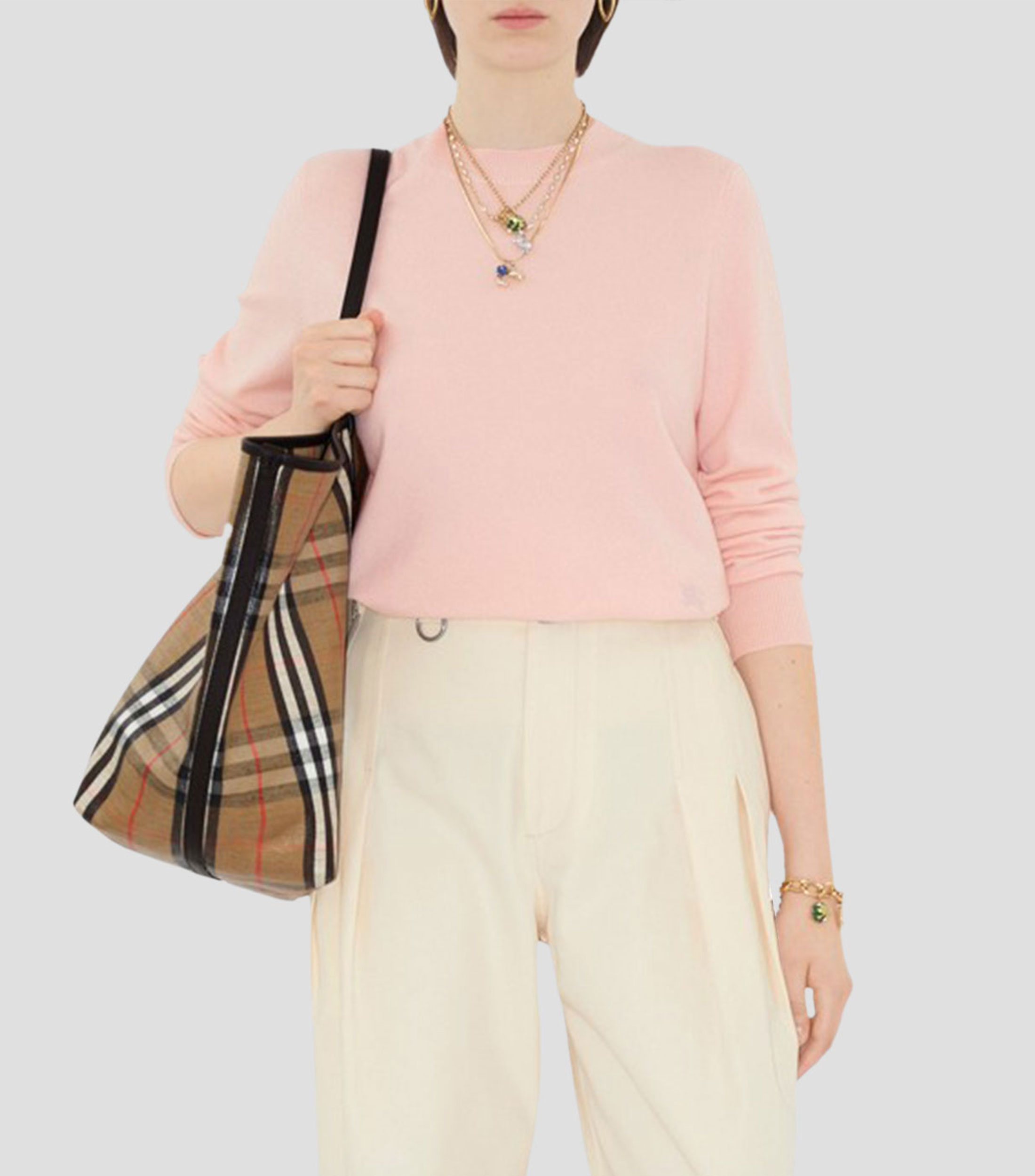 Suéter cuello redondo Mujer