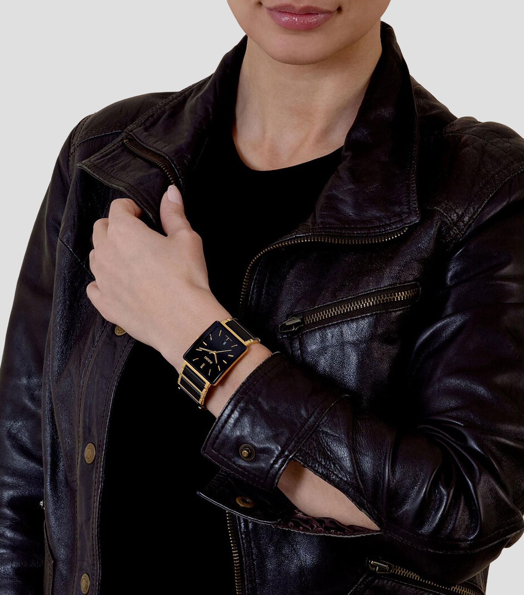 Reloj para Hombre Integral Casual Negro, Dorado