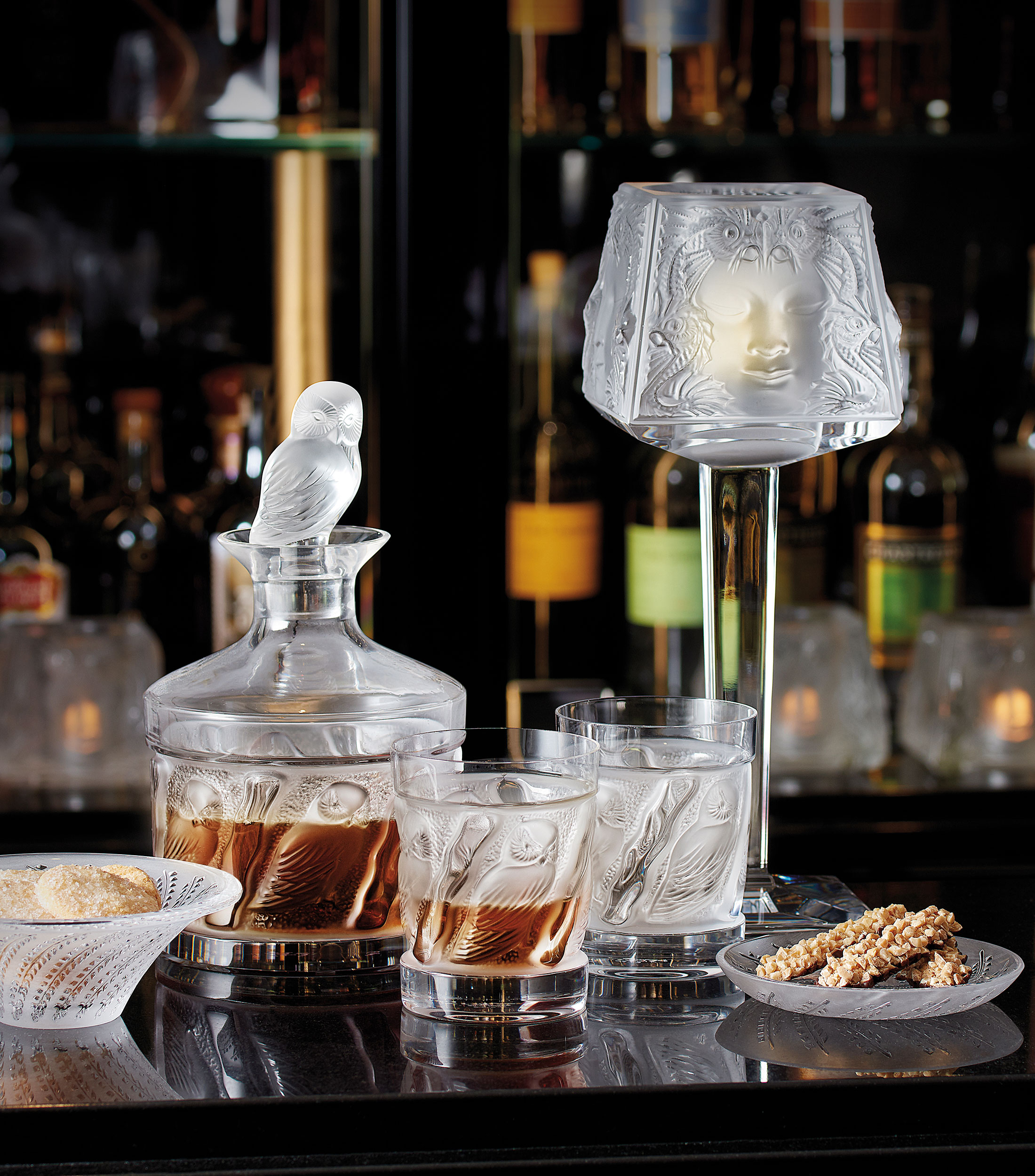 Licorera Hulotte en cristal