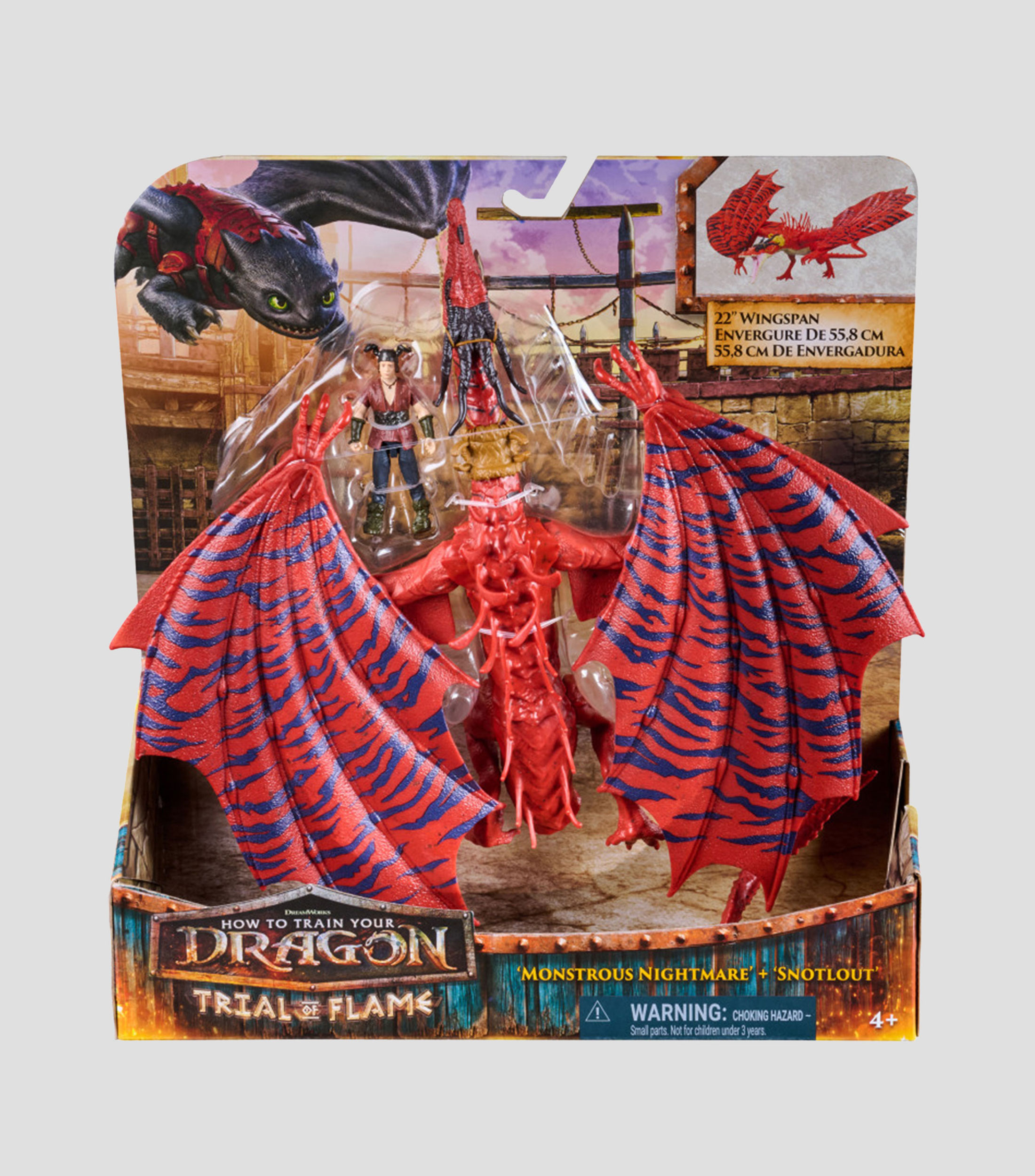 Figura de acción How To Train Your Dragon: Monstrous Nightmare & Snotlout