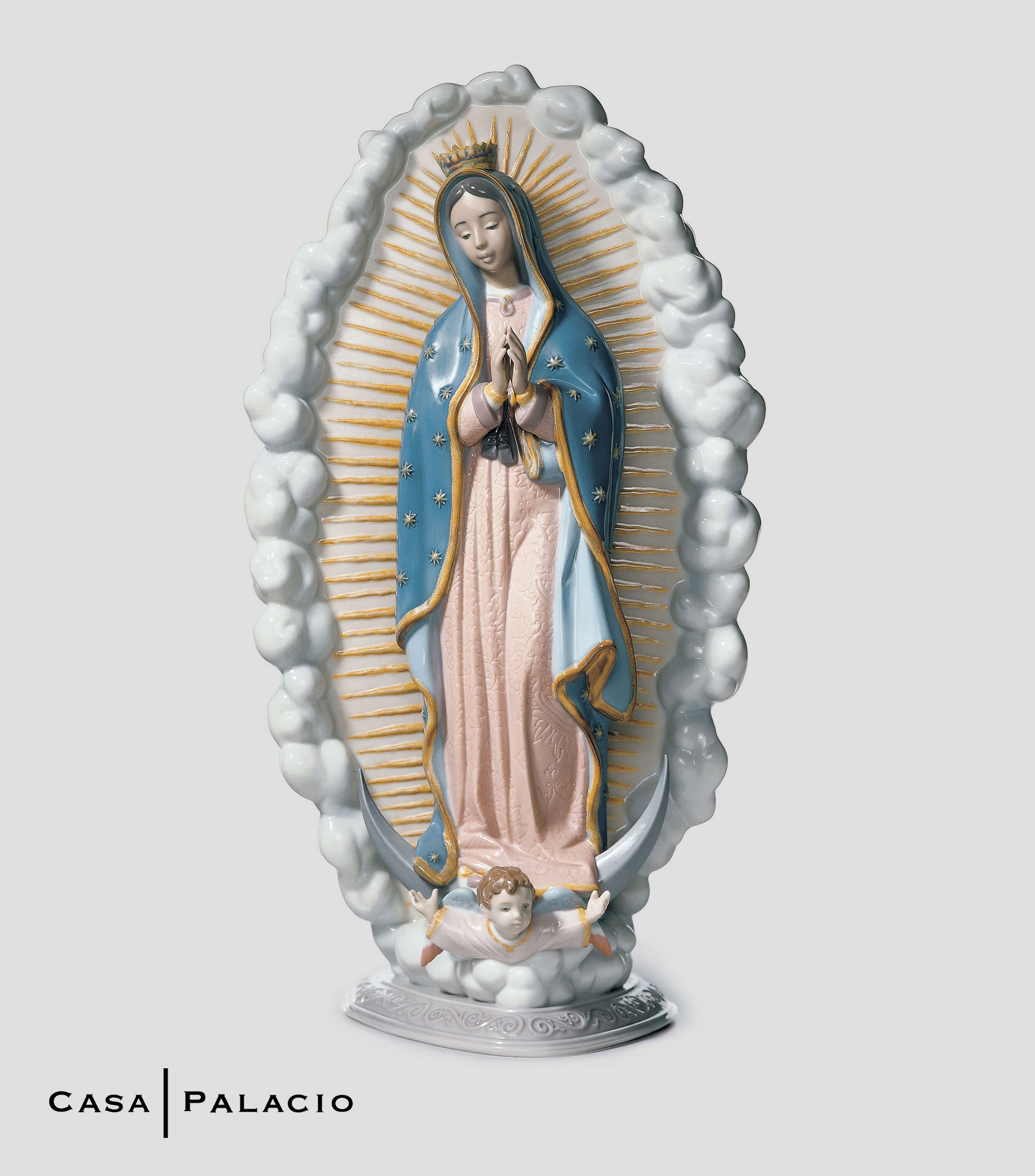Figura Virgen de Guadalupe en porcelana