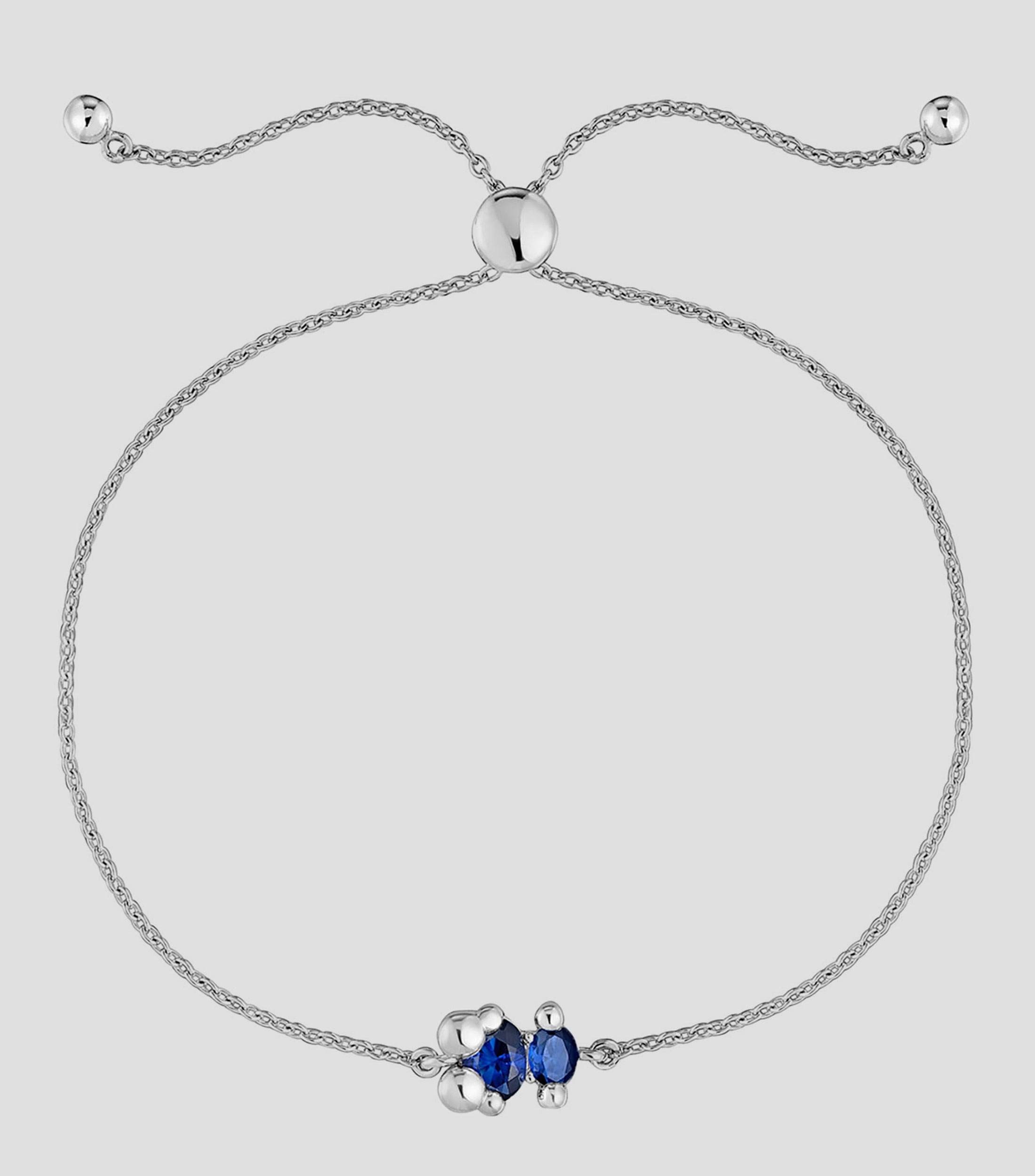 Pulsera en plata .925 con zafiro Bold Bear Mujer