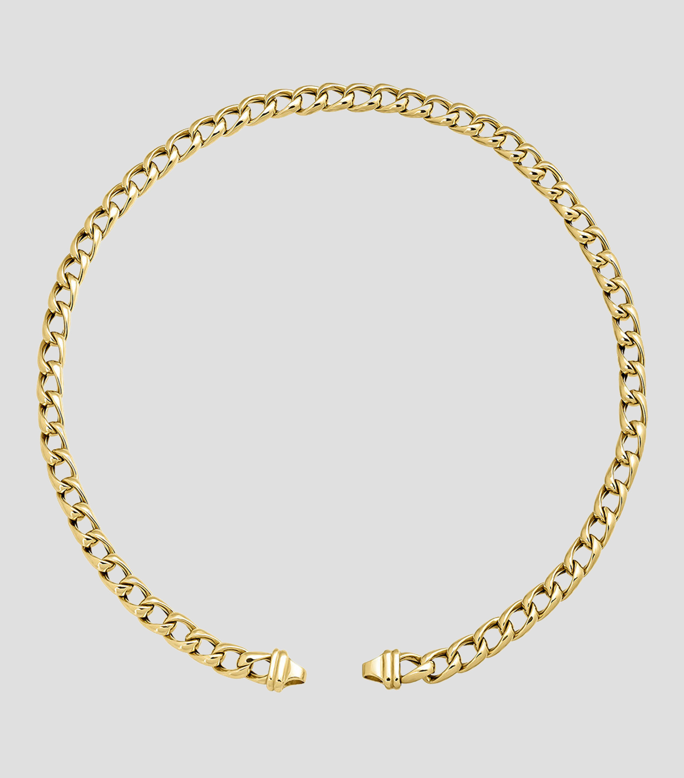 Cadena circular en plata Mujer