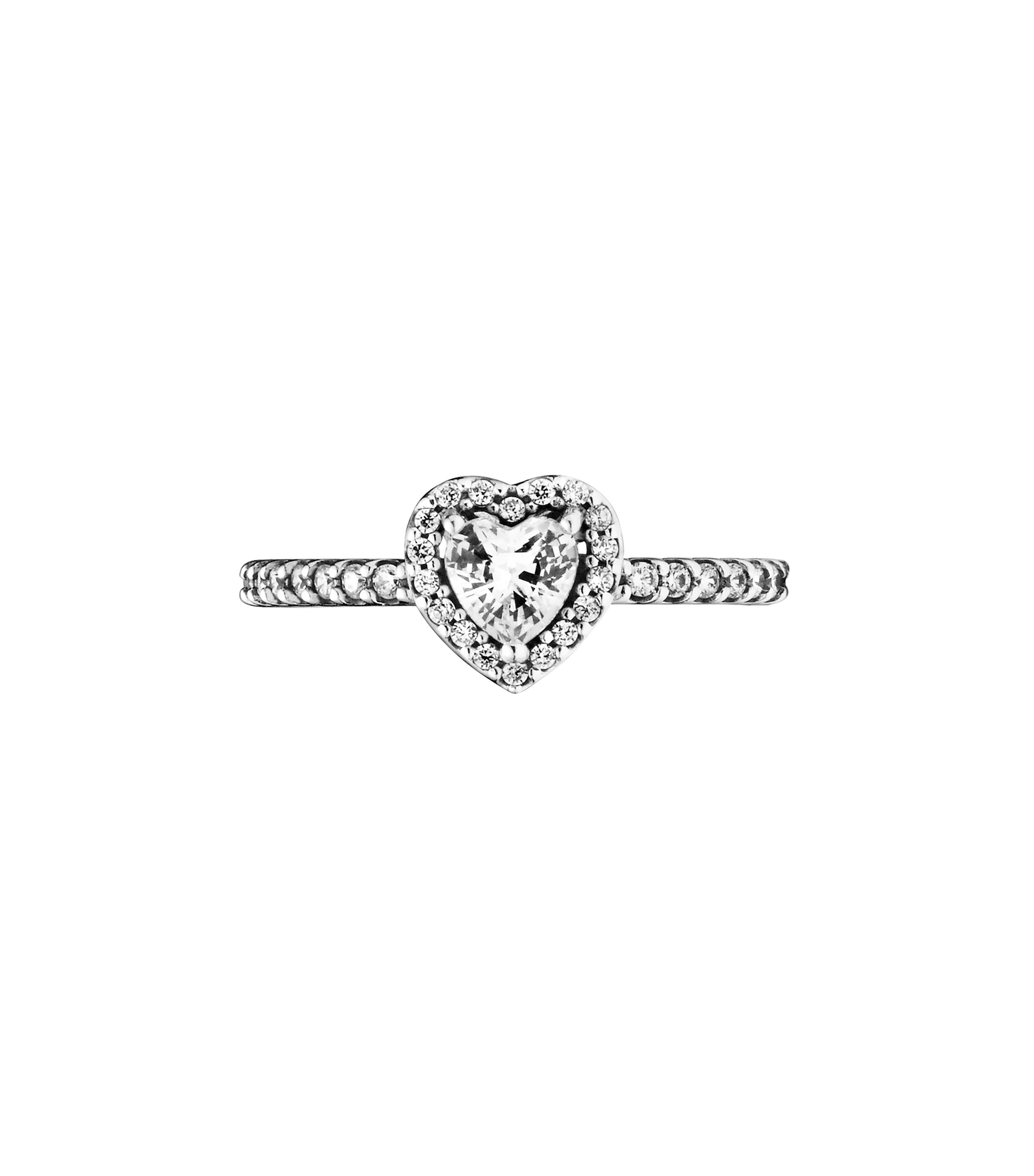 Anillo en plata Elevated Heart Unisex
