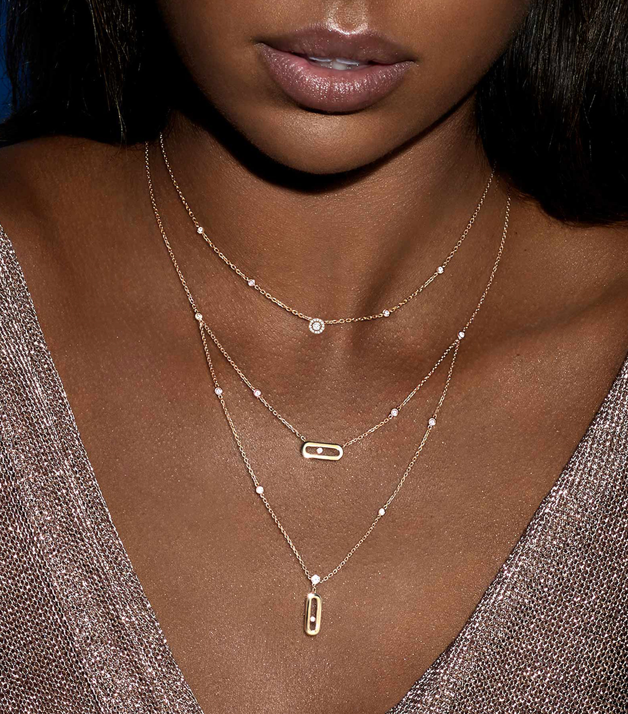 Collar Joy en oro rosa Mujer