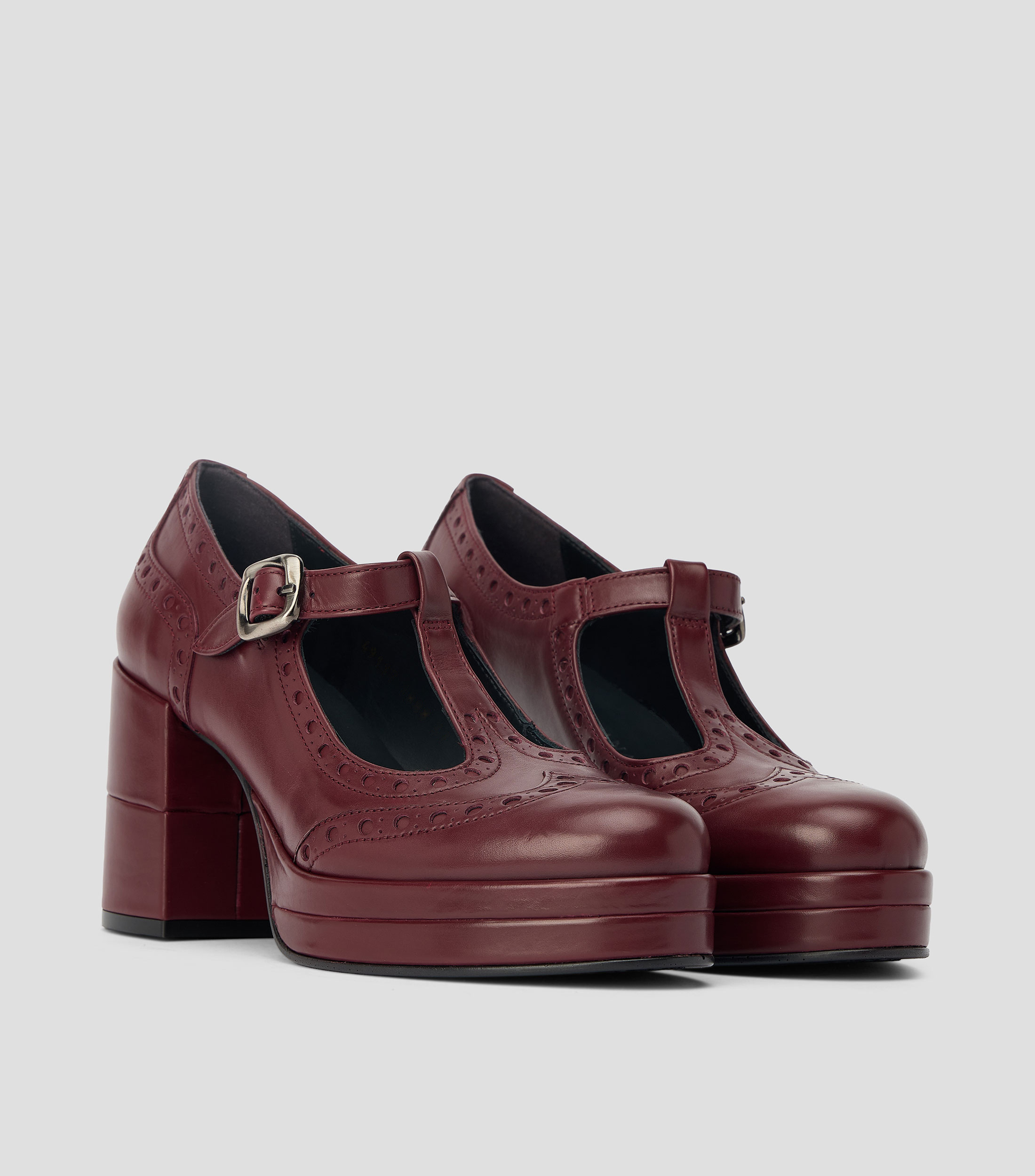 Zapatillas pump Brisa con tacón alto ancho Mujer