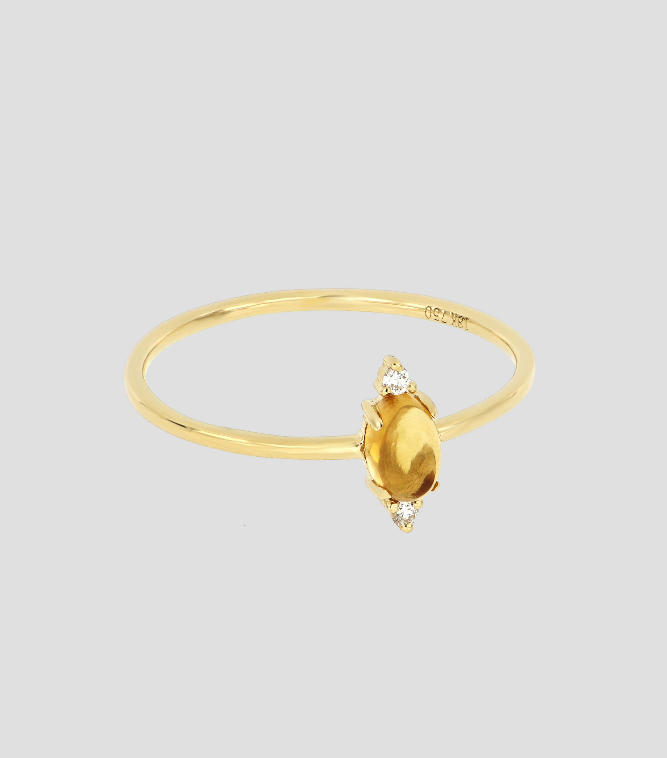 Anillo de oro amarillo 18 Kts Mujer