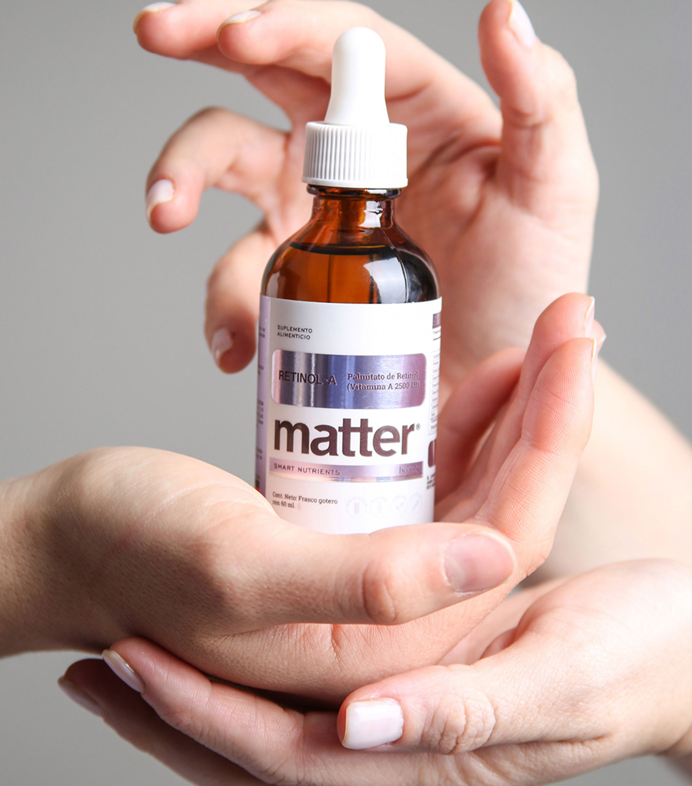 Suplemento alimenticio Retinol-A - Palmitato de Retinol Vitamina A 2500 UI, 60 ml